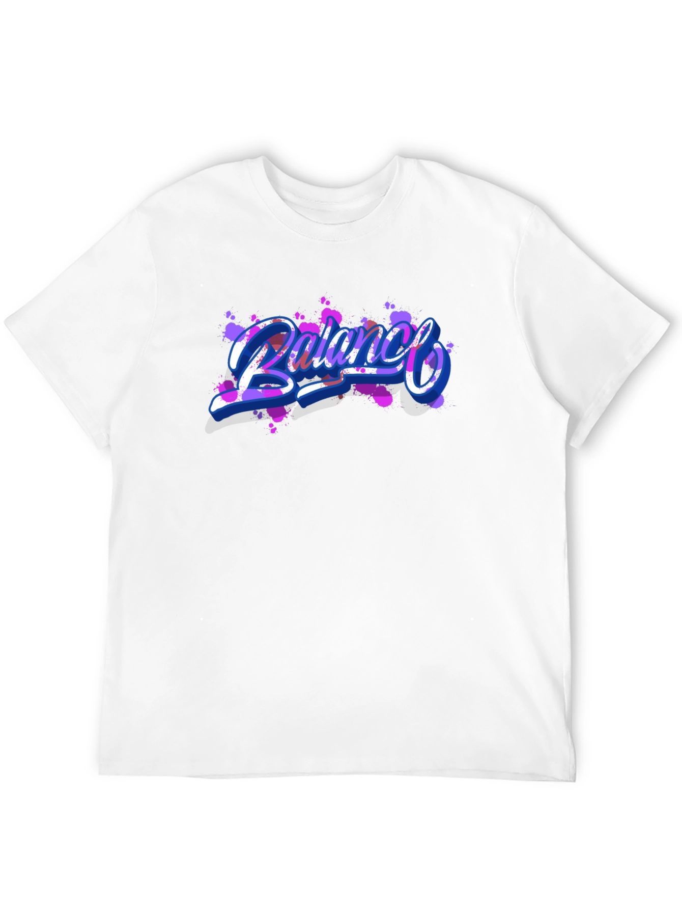 Balance Graphic Print Black T-Shirt