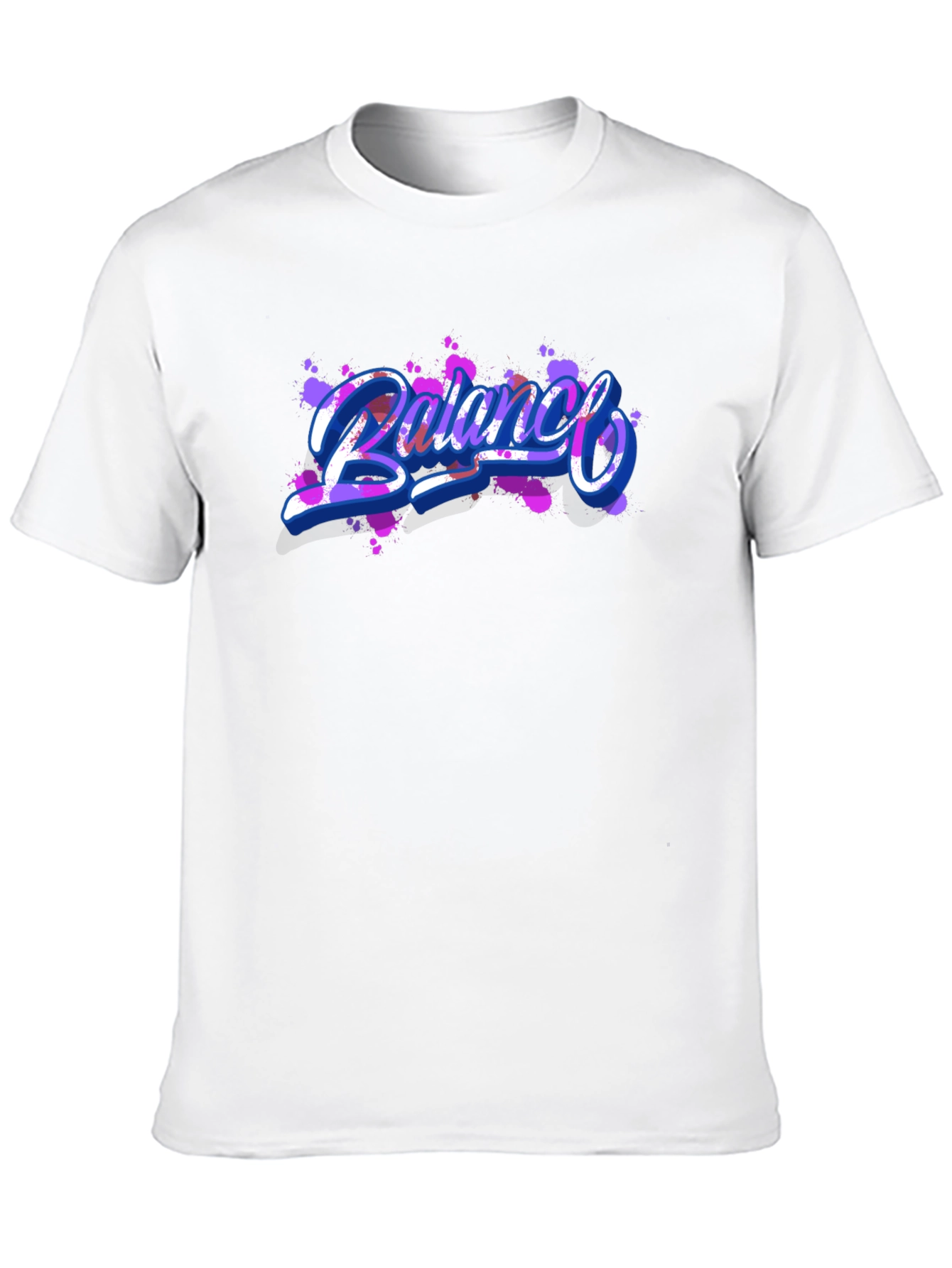 Balance Graphic Print Black T-Shirt