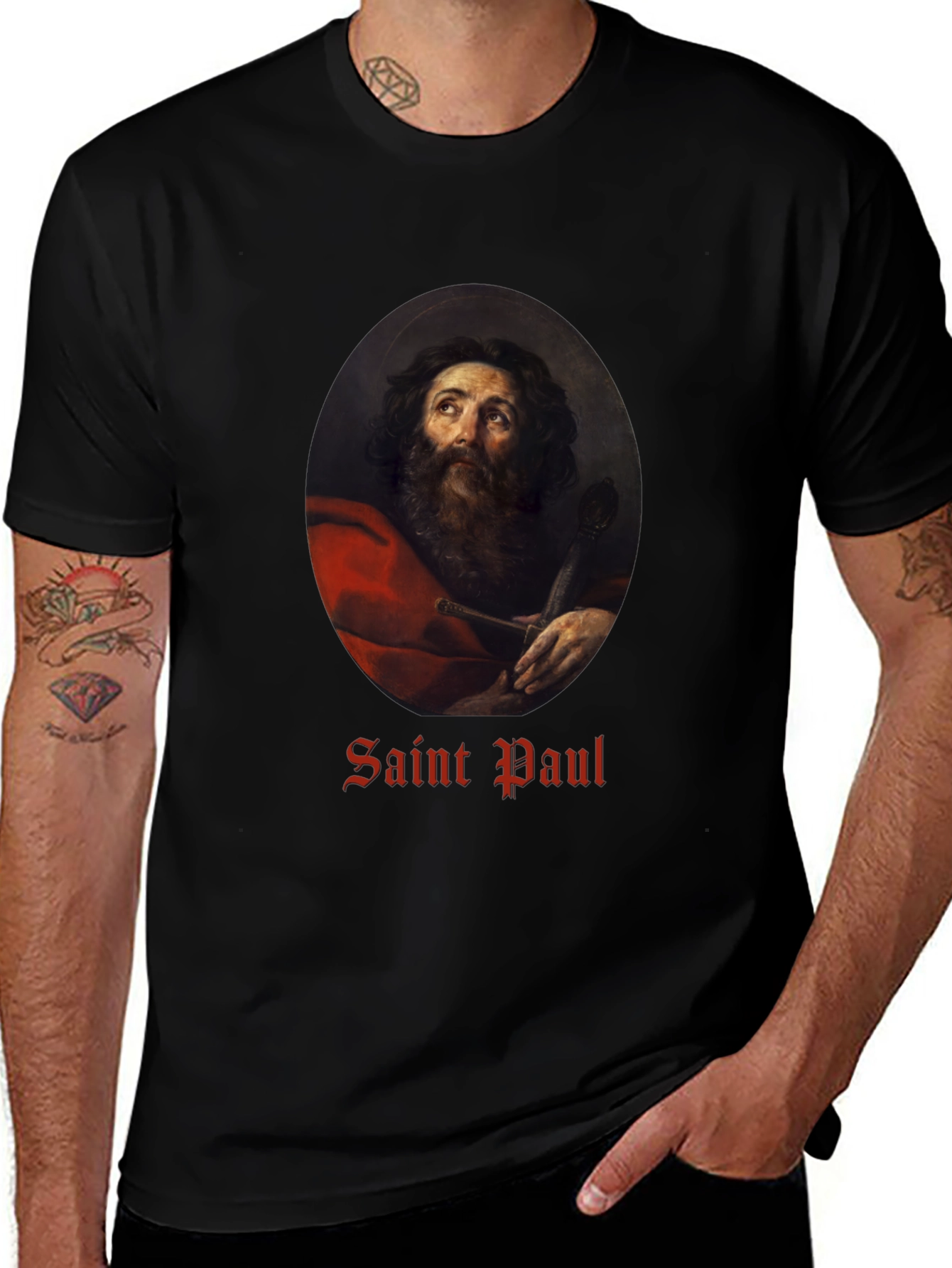 Saint Paul Graphic T-Shirt - Religious Art Tee