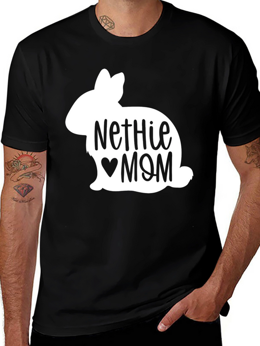 Nethie Mom Bunny T-Shirt - Cute Rabbit Lover Tee