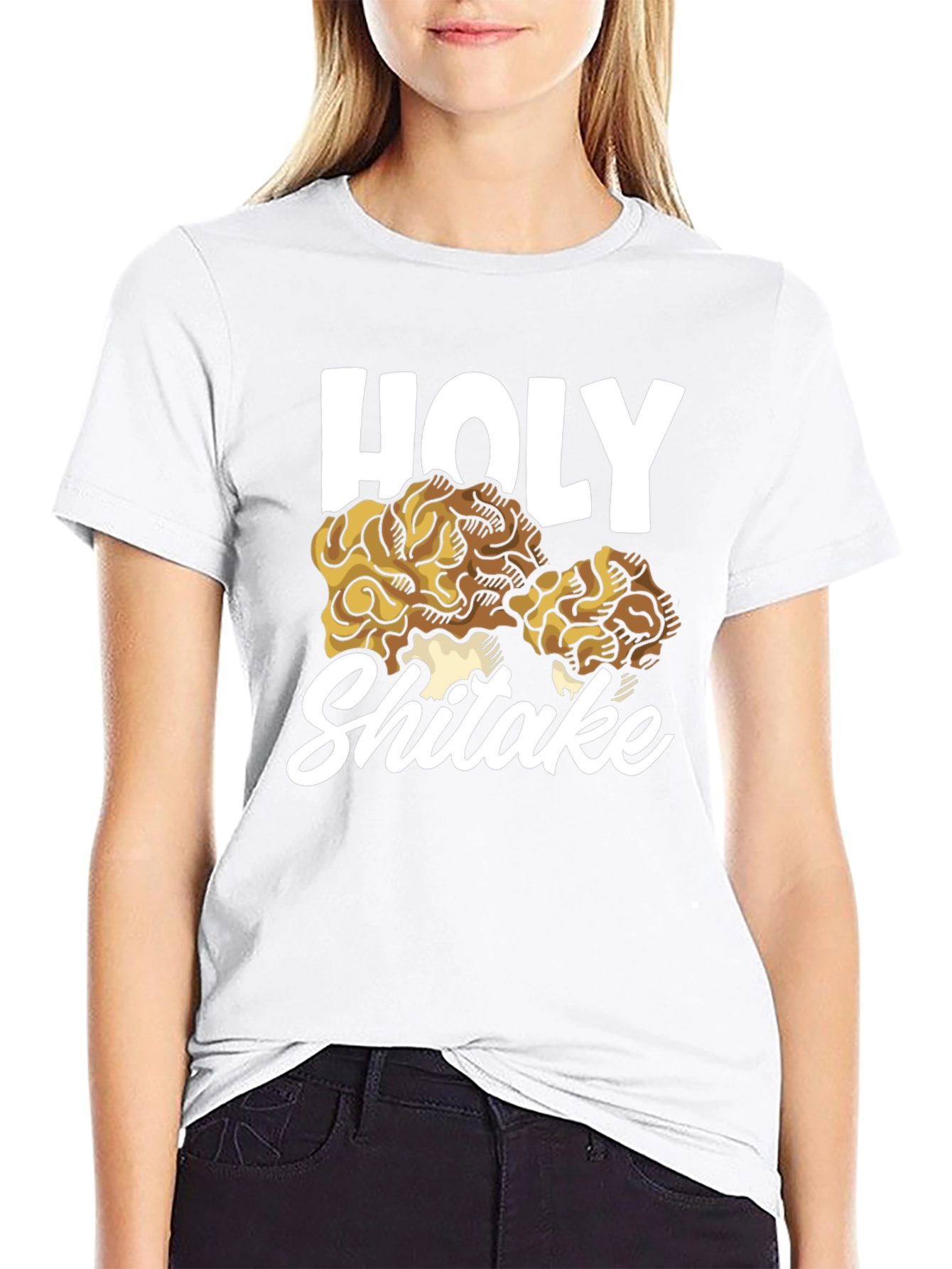 Holy Shiitake T-Shirt: Funny Mushroom Lovers Tee