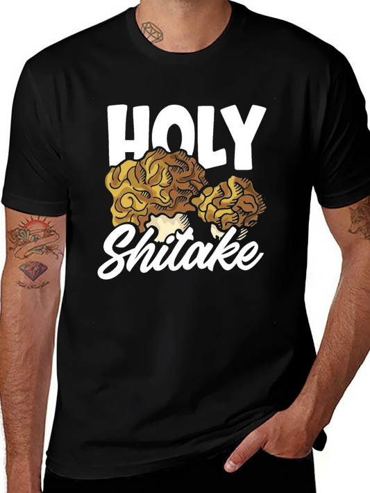 Holy Shiitake T-Shirt: Funny Mushroom Lovers Tee