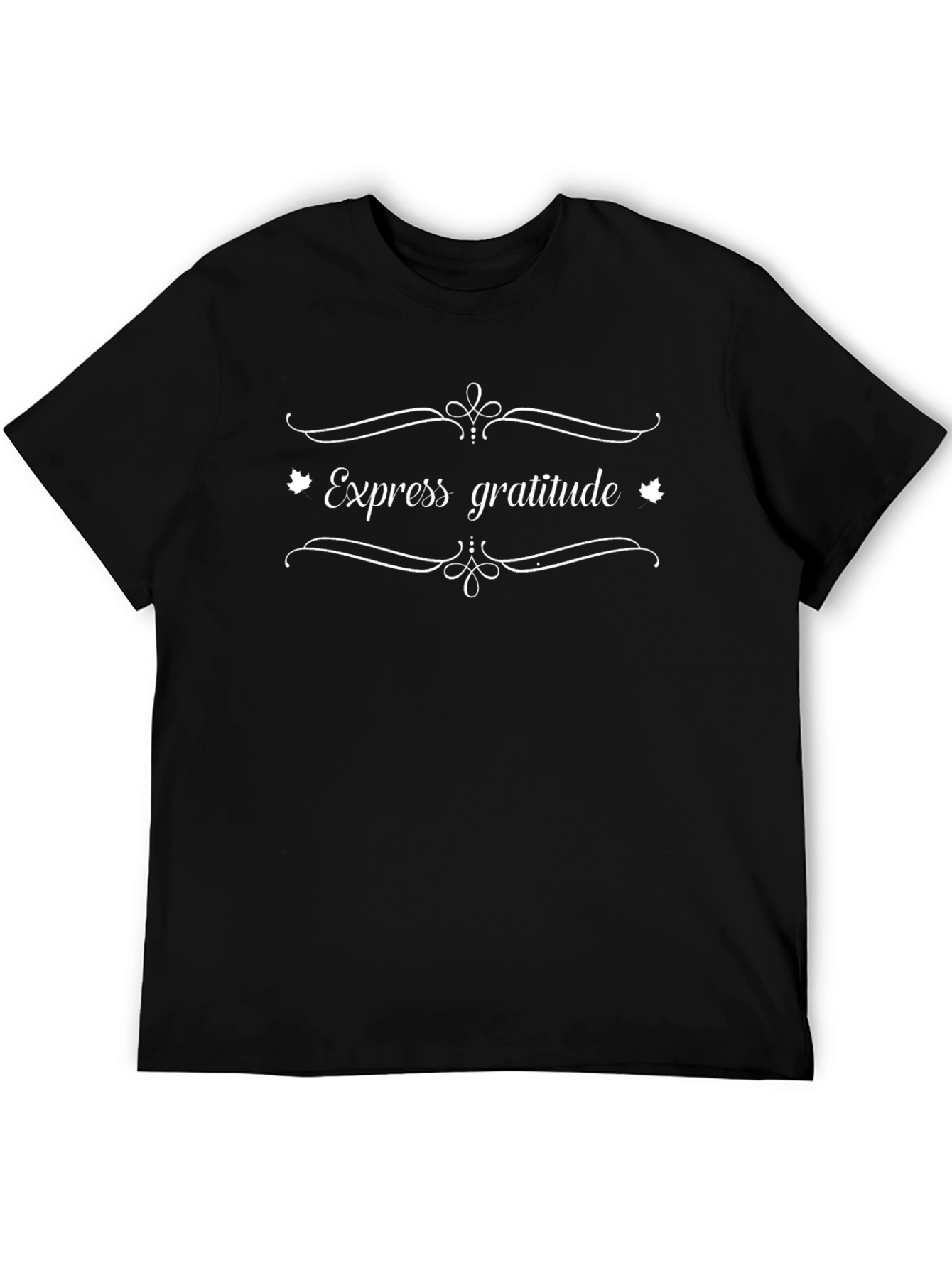 Express Gratitude Black T-Shirt