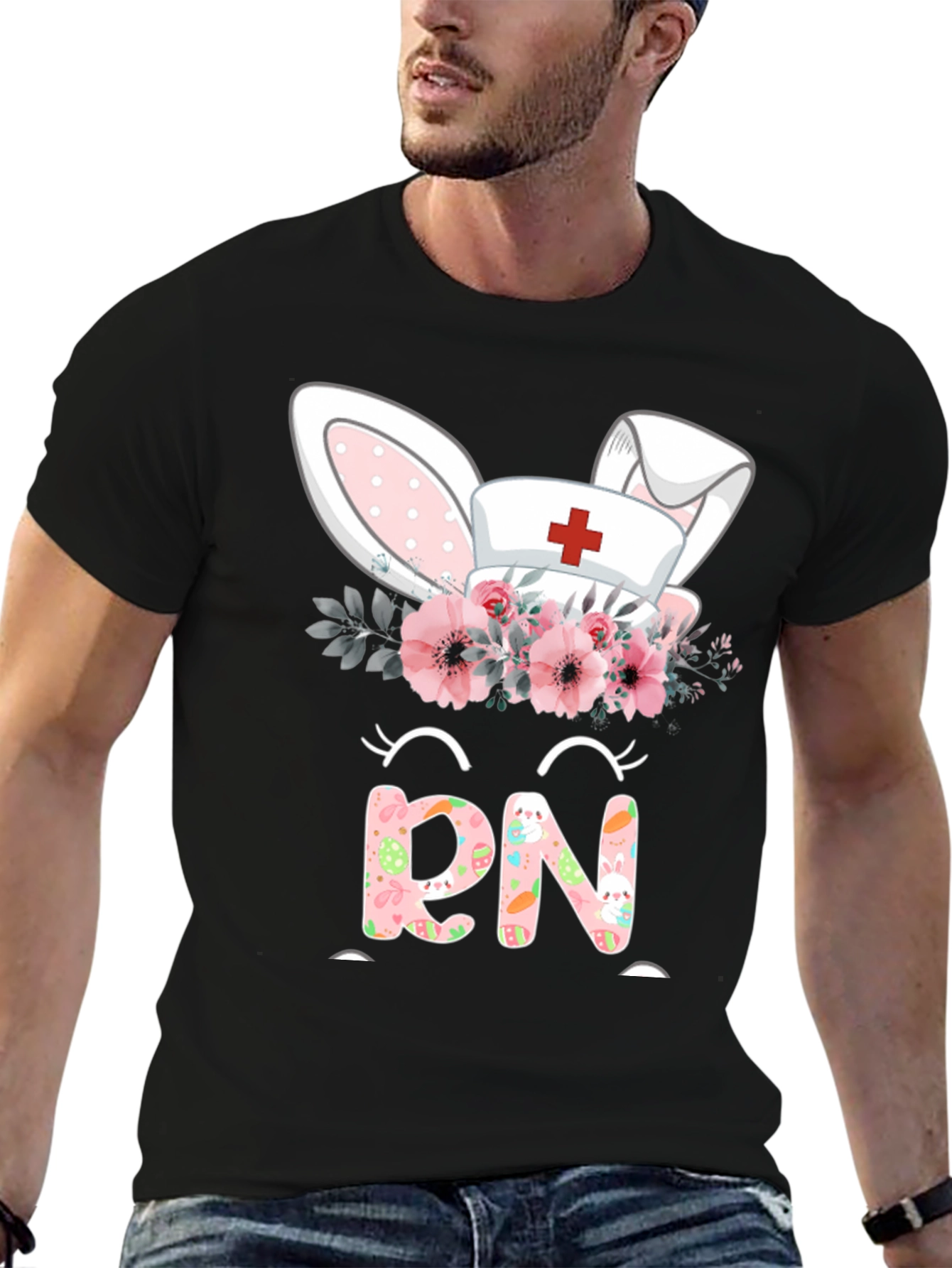Easter RN Nurse Bunny T-Shirt