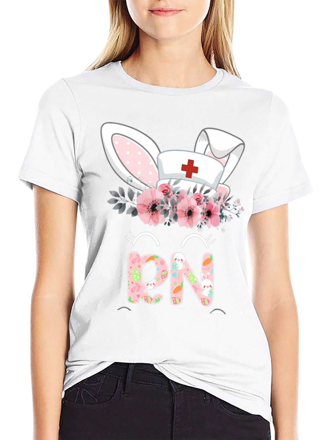 Easter RN Nurse Bunny T-Shirt
