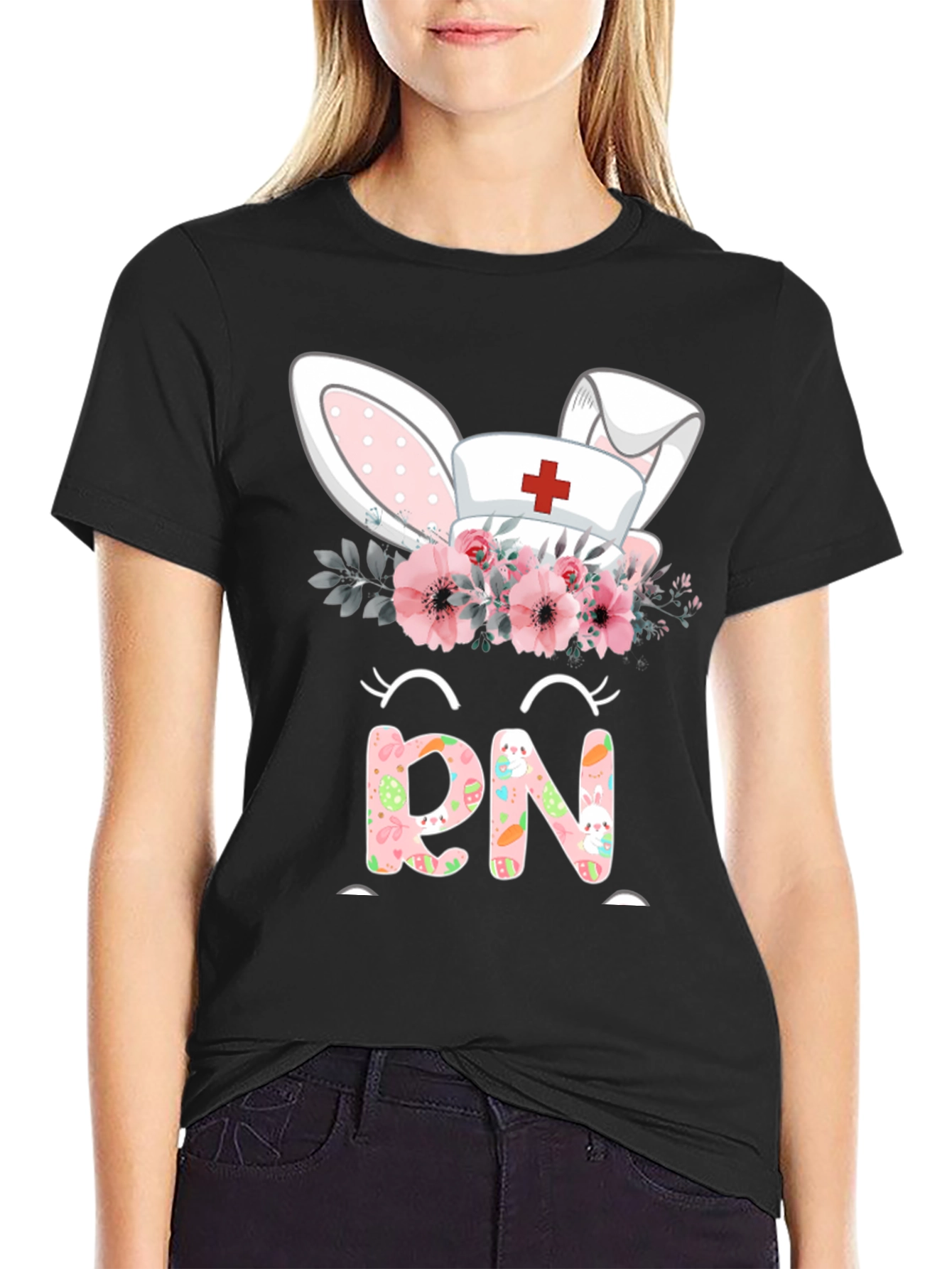Easter RN Nurse Bunny T-Shirt