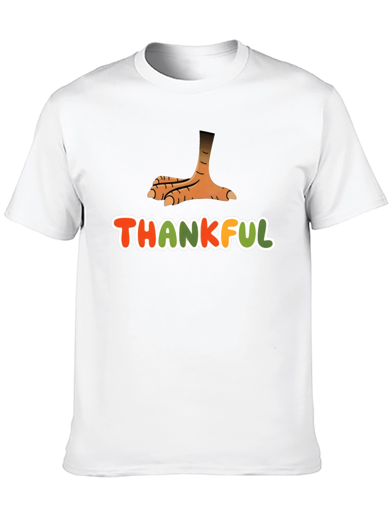 Thankful Turkey Foot Thanksgiving T-Shirt