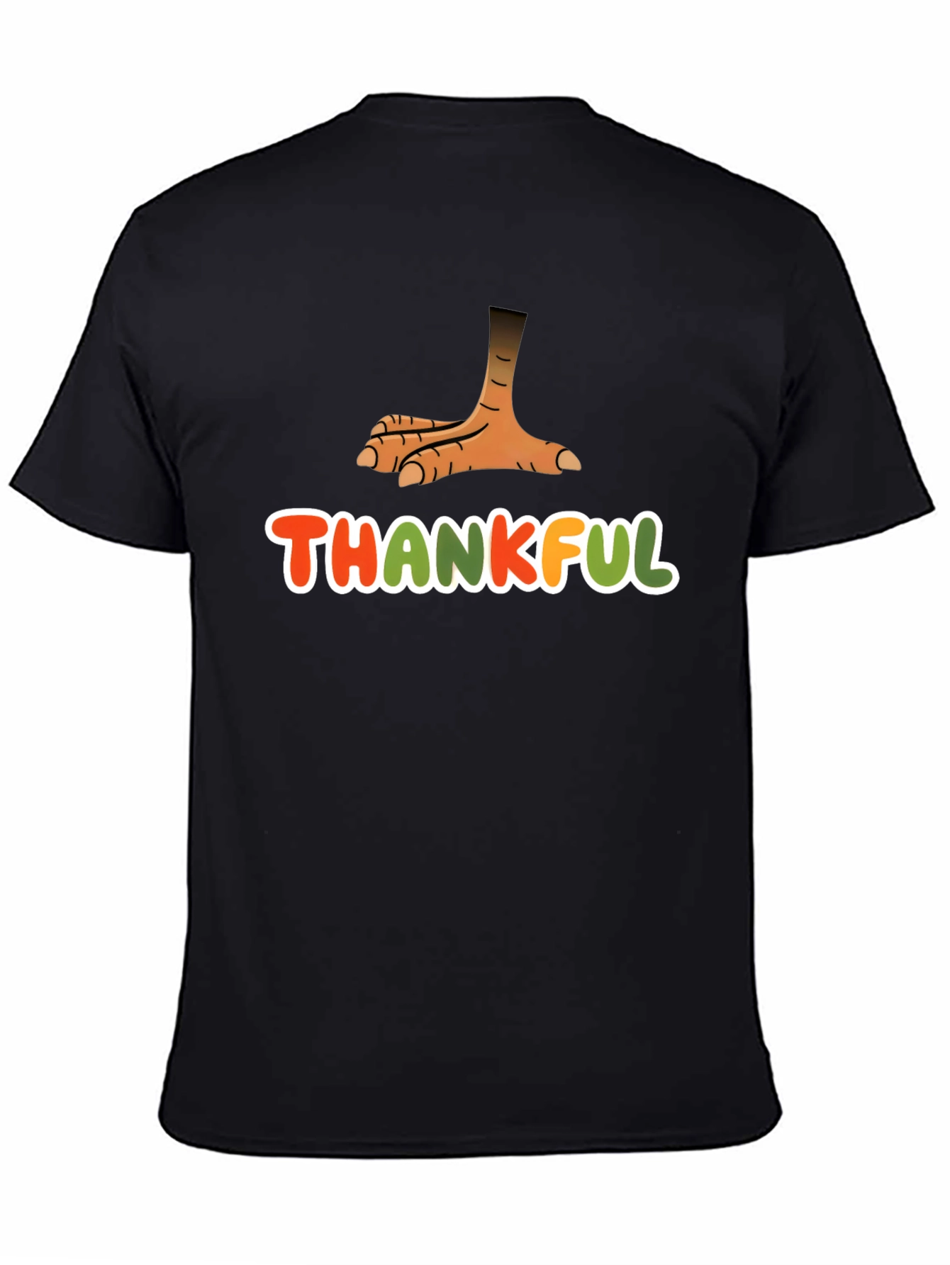 Thankful Turkey Foot Thanksgiving T-Shirt