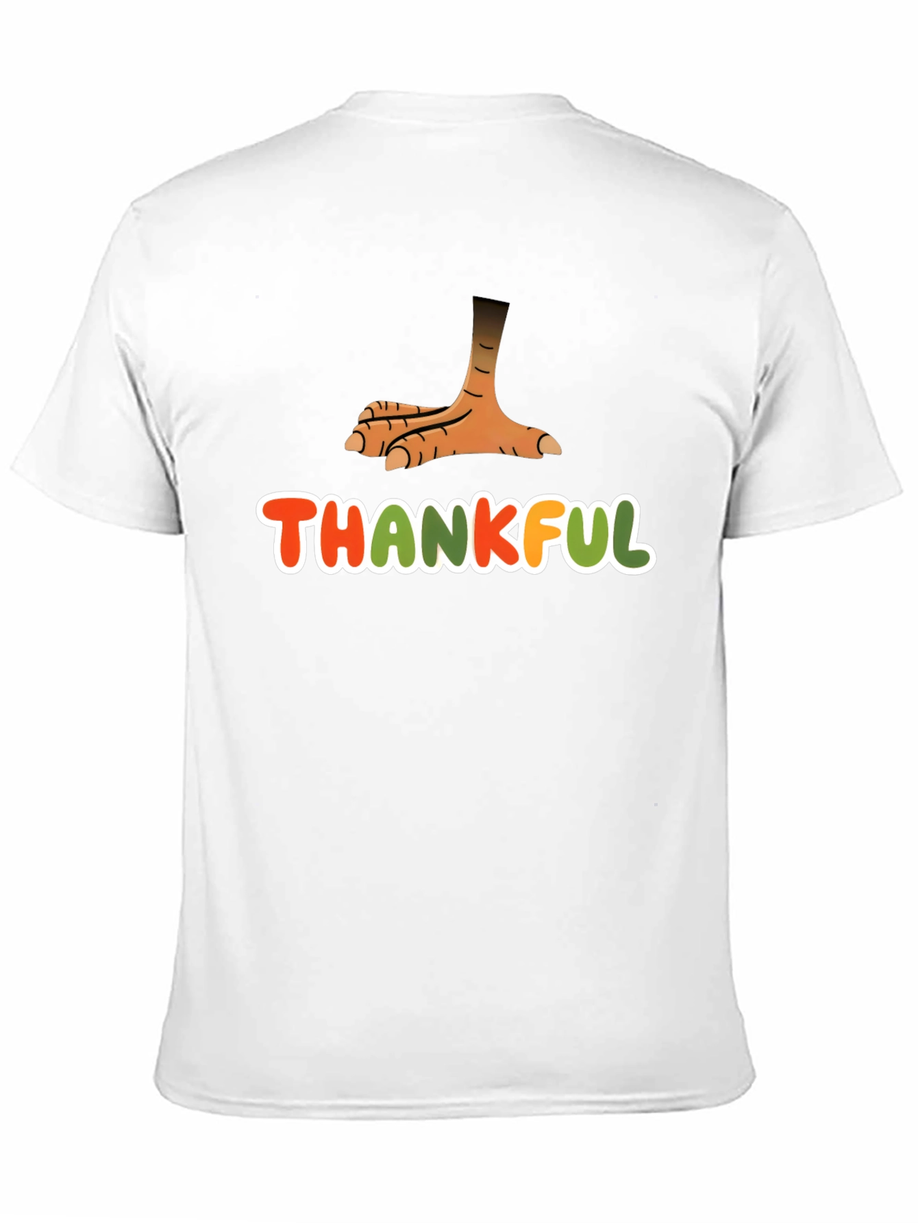 Thankful Turkey Foot Thanksgiving T-Shirt