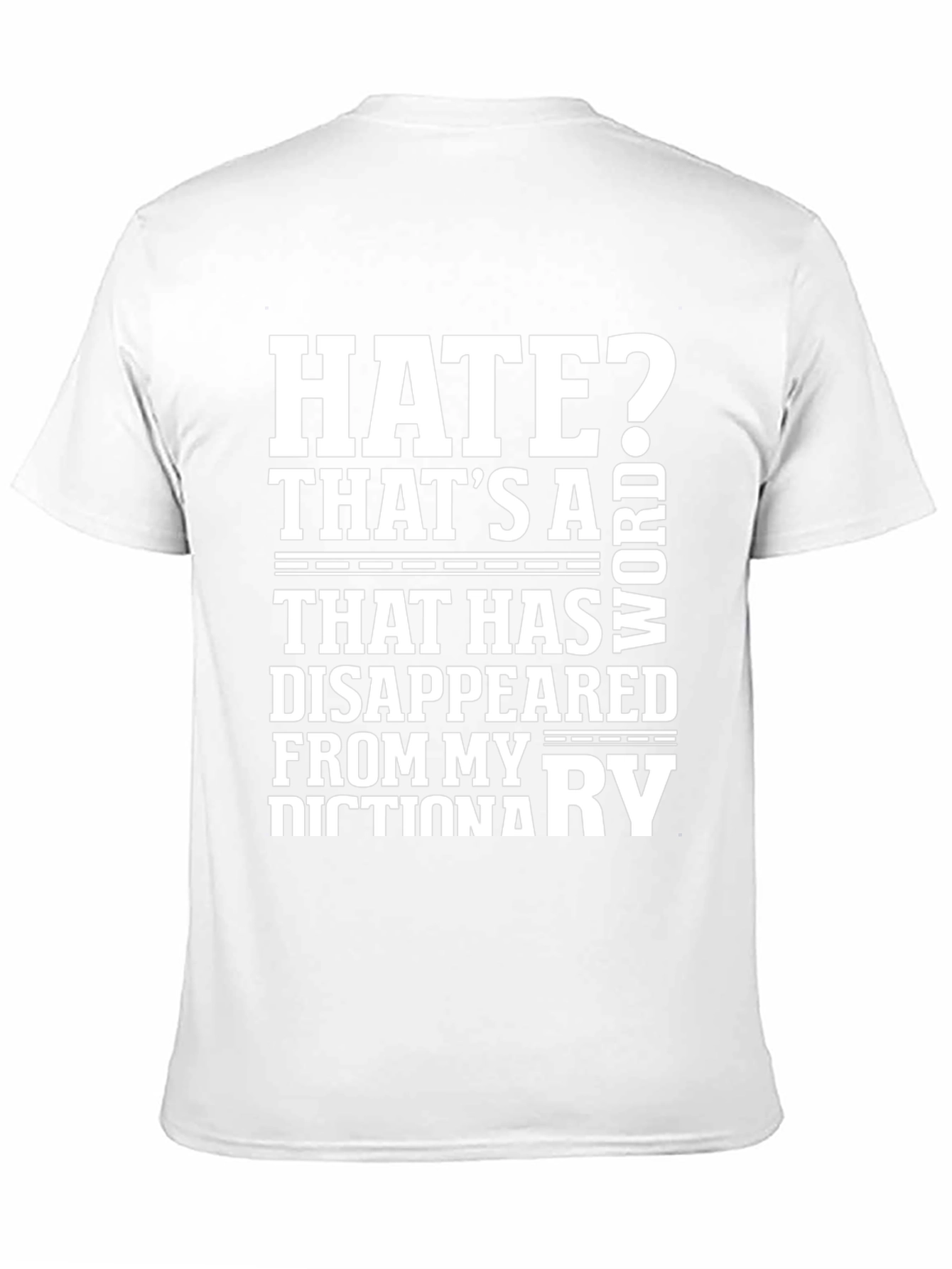 Hate? Not in My Dictionary Black Graphic Tee