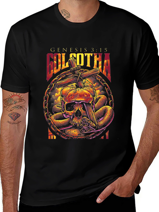 Golgotha Genesis 3:15 Skull & Snake Graphic T-Shirt
