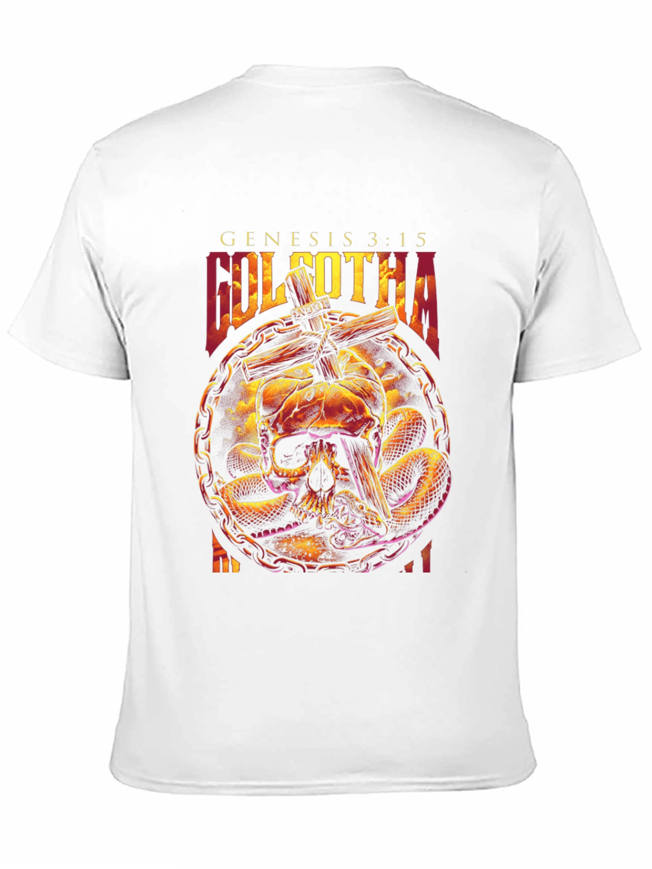 Golgotha Genesis 3:15 Skull & Snake Graphic T-Shirt
