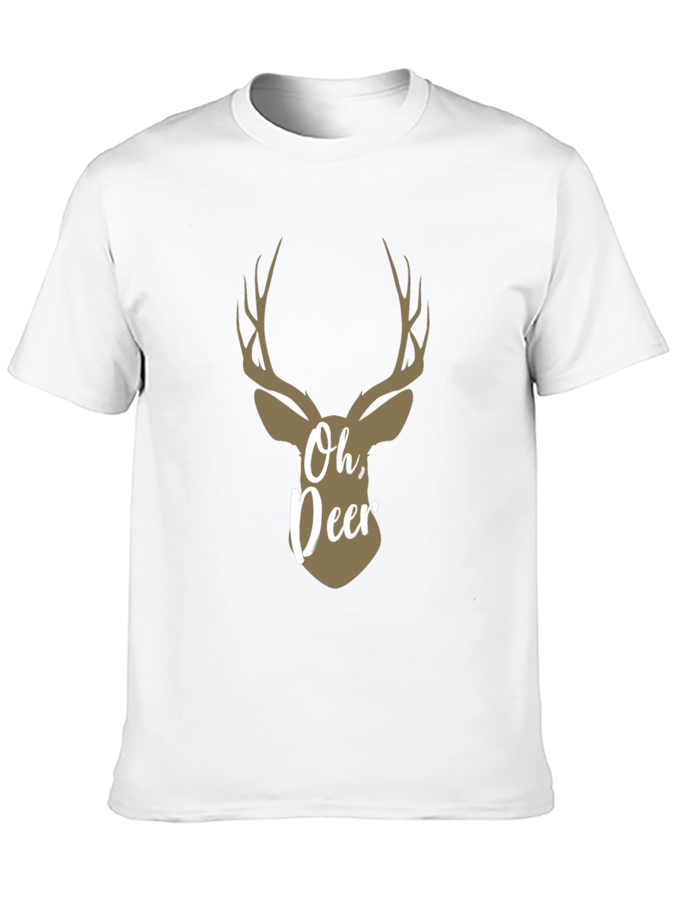 Oh Deer! Graphic Print Crew Neck T-Shirt