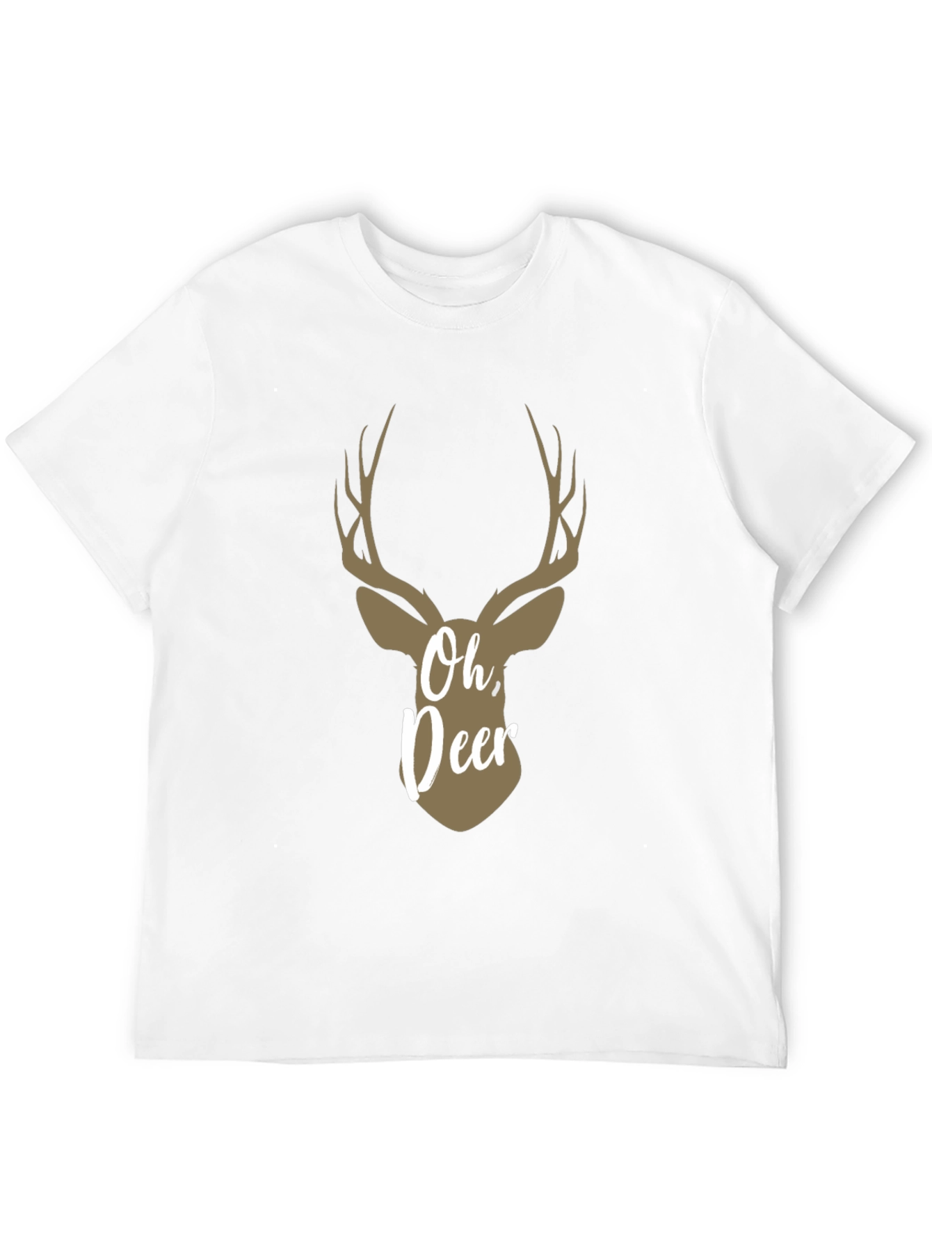 Oh Deer! Graphic Print Crew Neck T-Shirt