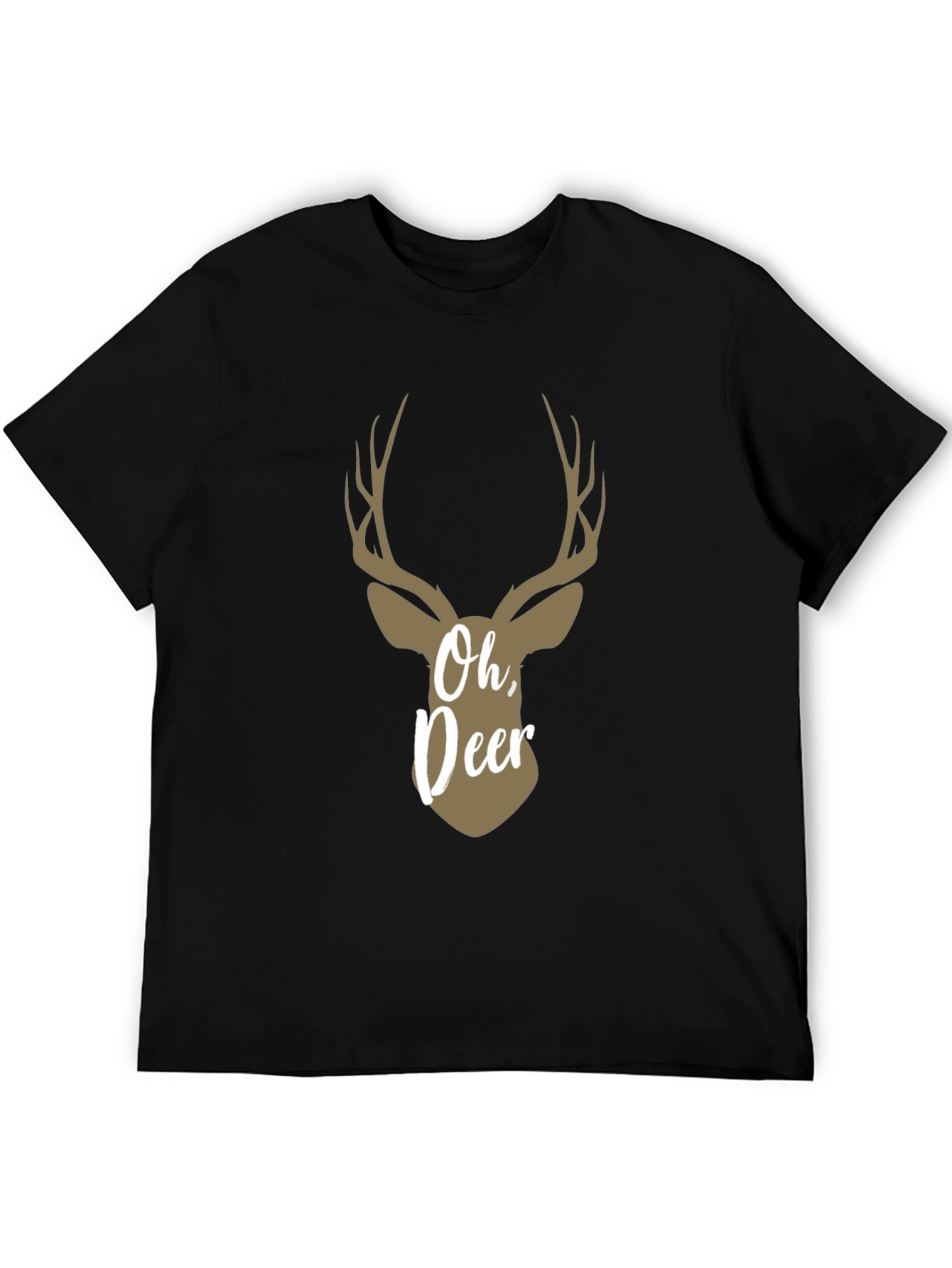 Oh Deer! Graphic Print Crew Neck T-Shirt