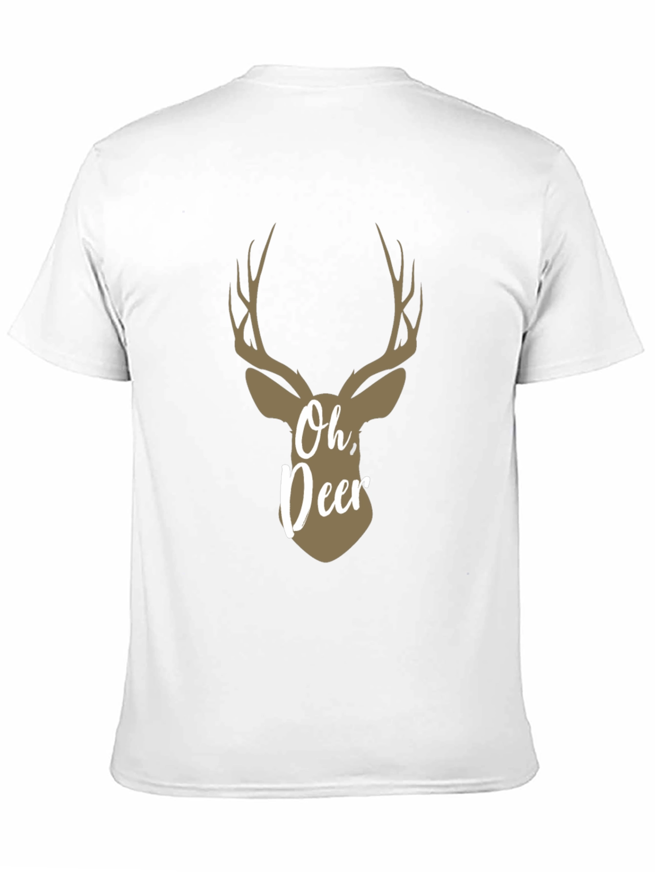 Oh Deer! Graphic Print Crew Neck T-Shirt