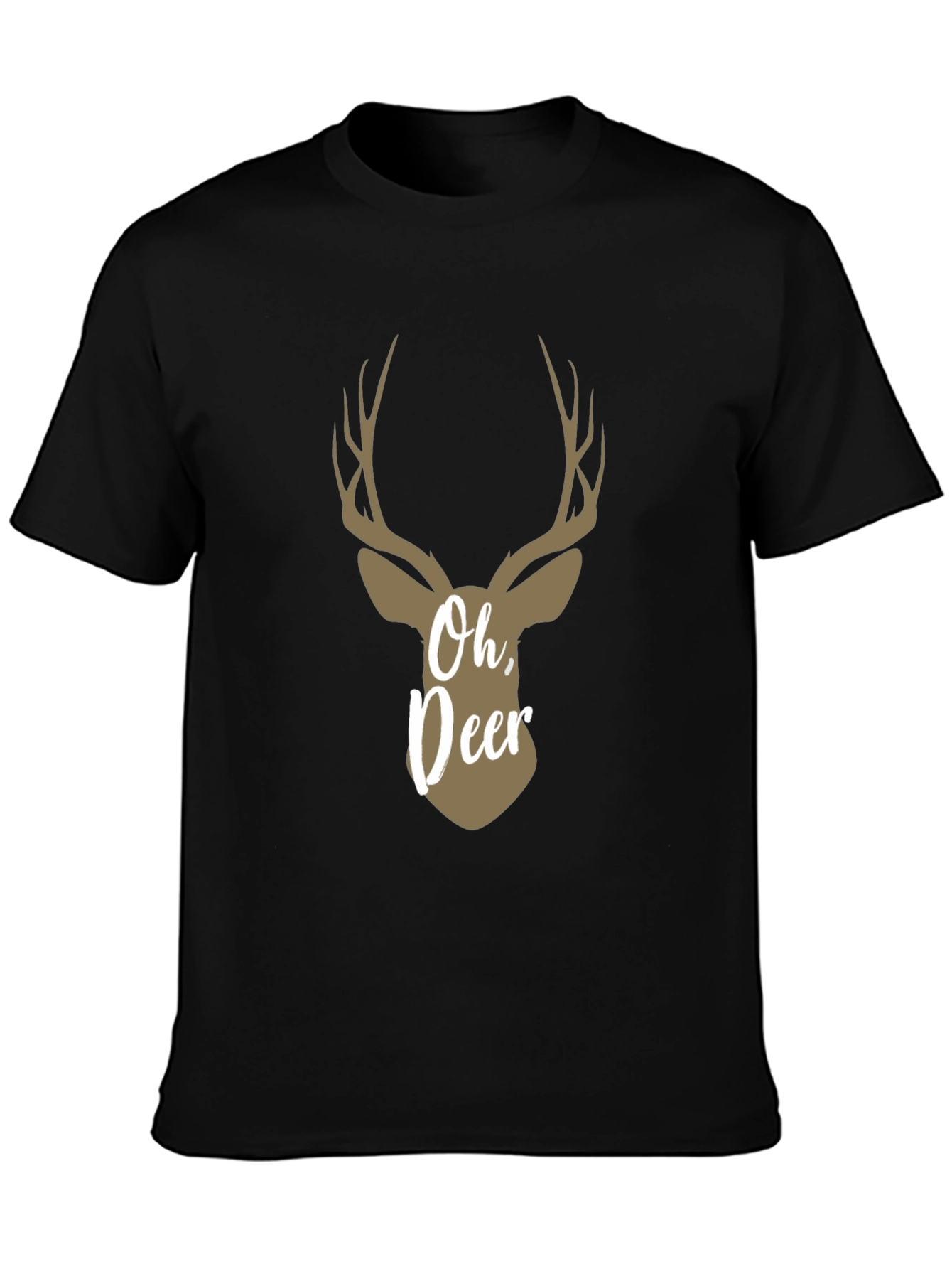 Oh Deer! Graphic Print Crew Neck T-Shirt