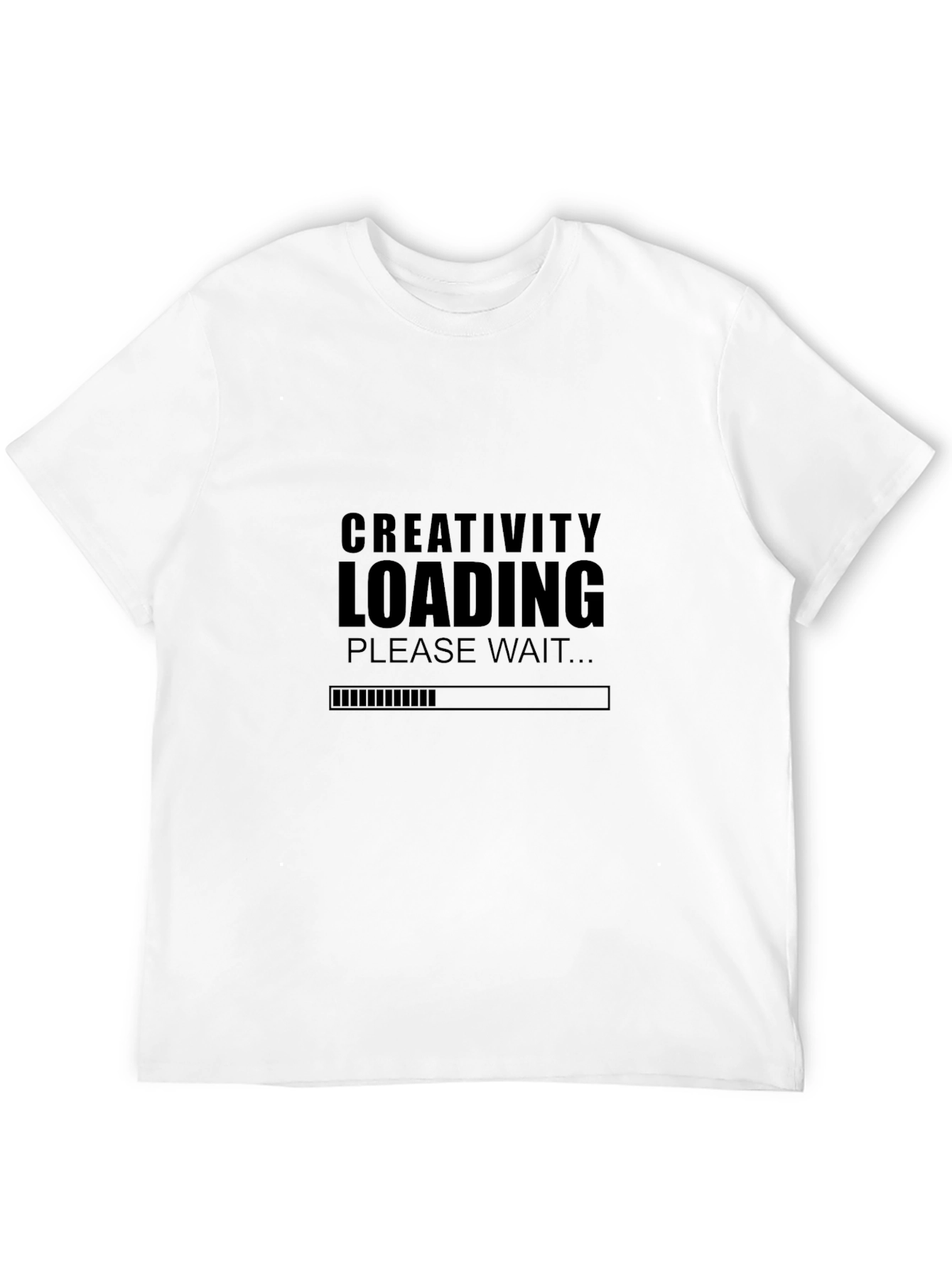 Creativity Loading T-Shirt - Black Graphic Tee