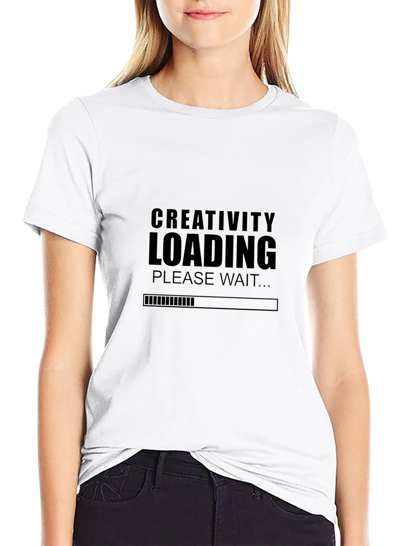 Creativity Loading T-Shirt - Black Graphic Tee