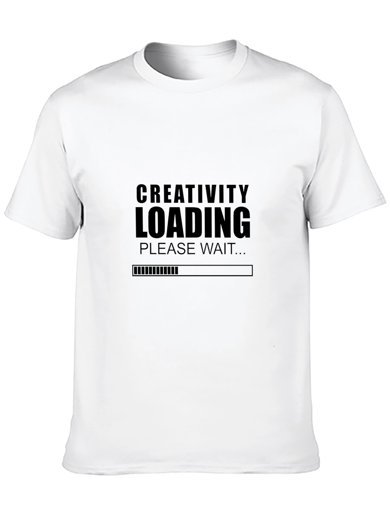 Creativity Loading T-Shirt - Black Graphic Tee