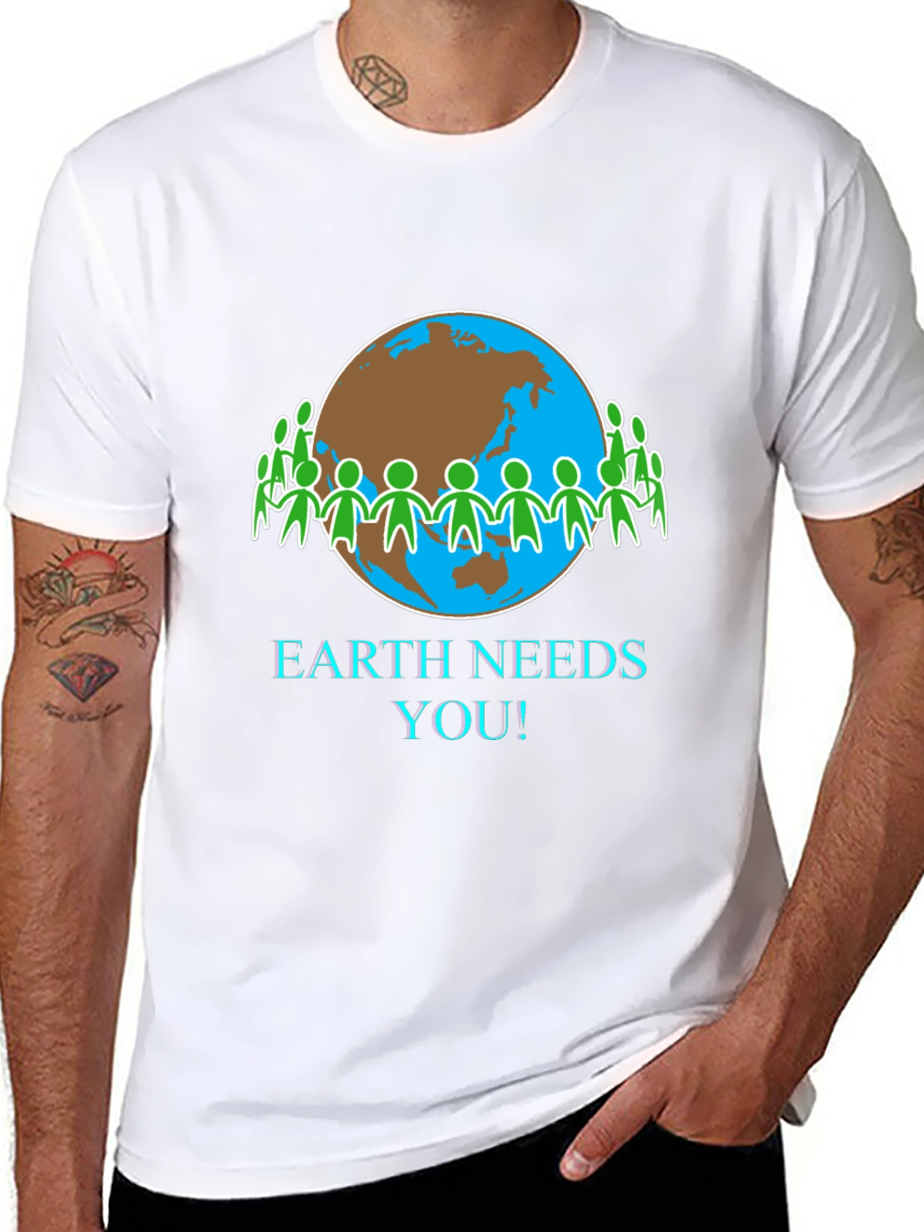Earth Needs You T-Shirt - Eco-Friendly Design