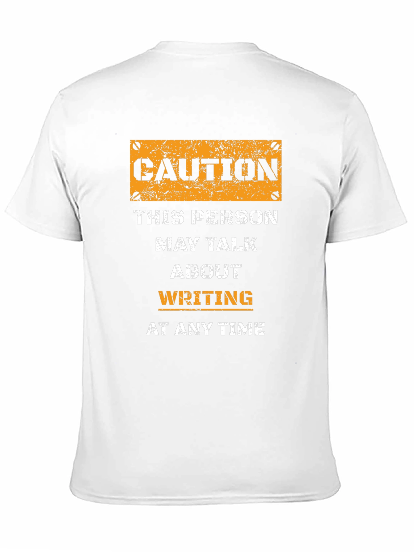 Caution Writing T-Shirt - Writer Gift Idea