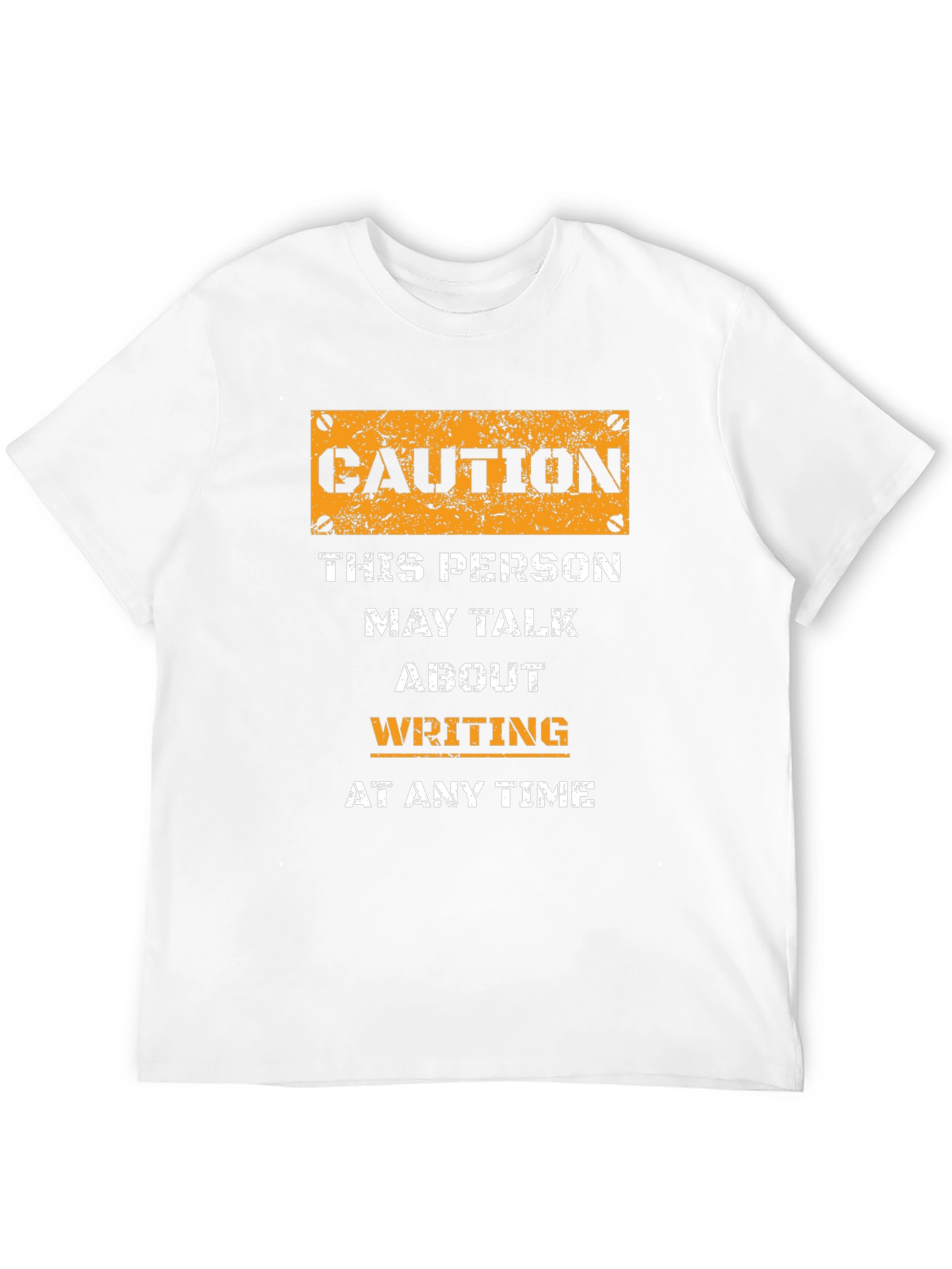 Caution Writing T-Shirt - Writer Gift Idea
