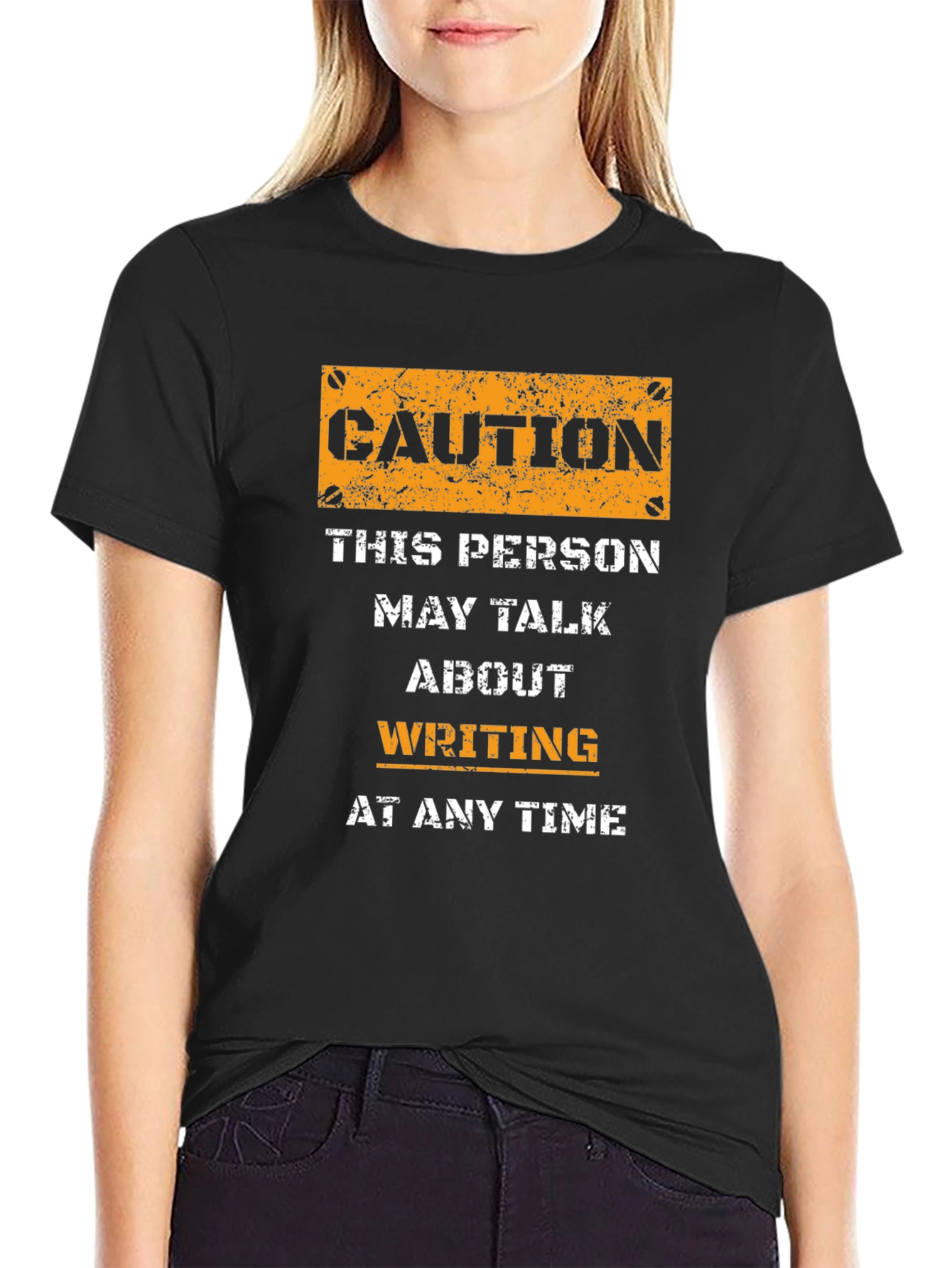 Caution Writing T-Shirt - Writer Gift Idea