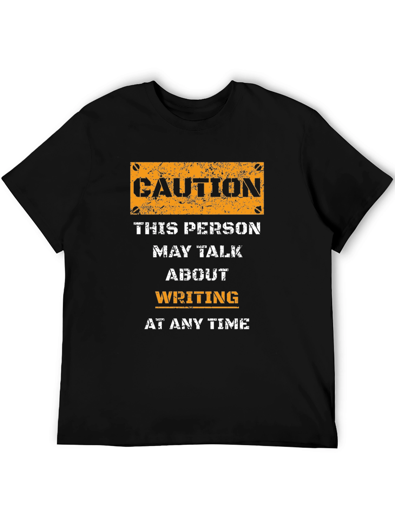 Caution Writing T-Shirt - Writer Gift Idea