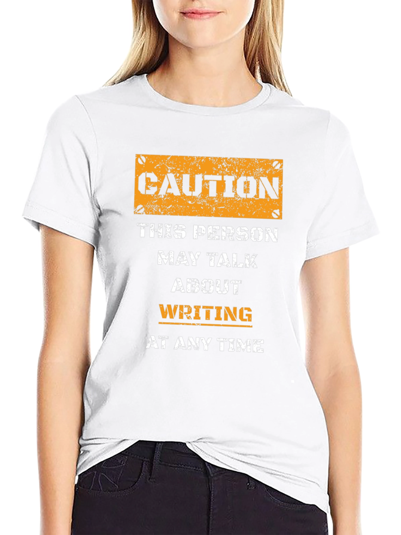 Caution Writing T-Shirt - Writer Gift Idea