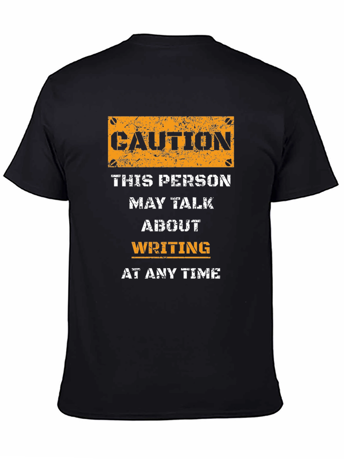 Caution Writing T-Shirt - Writer Gift Idea