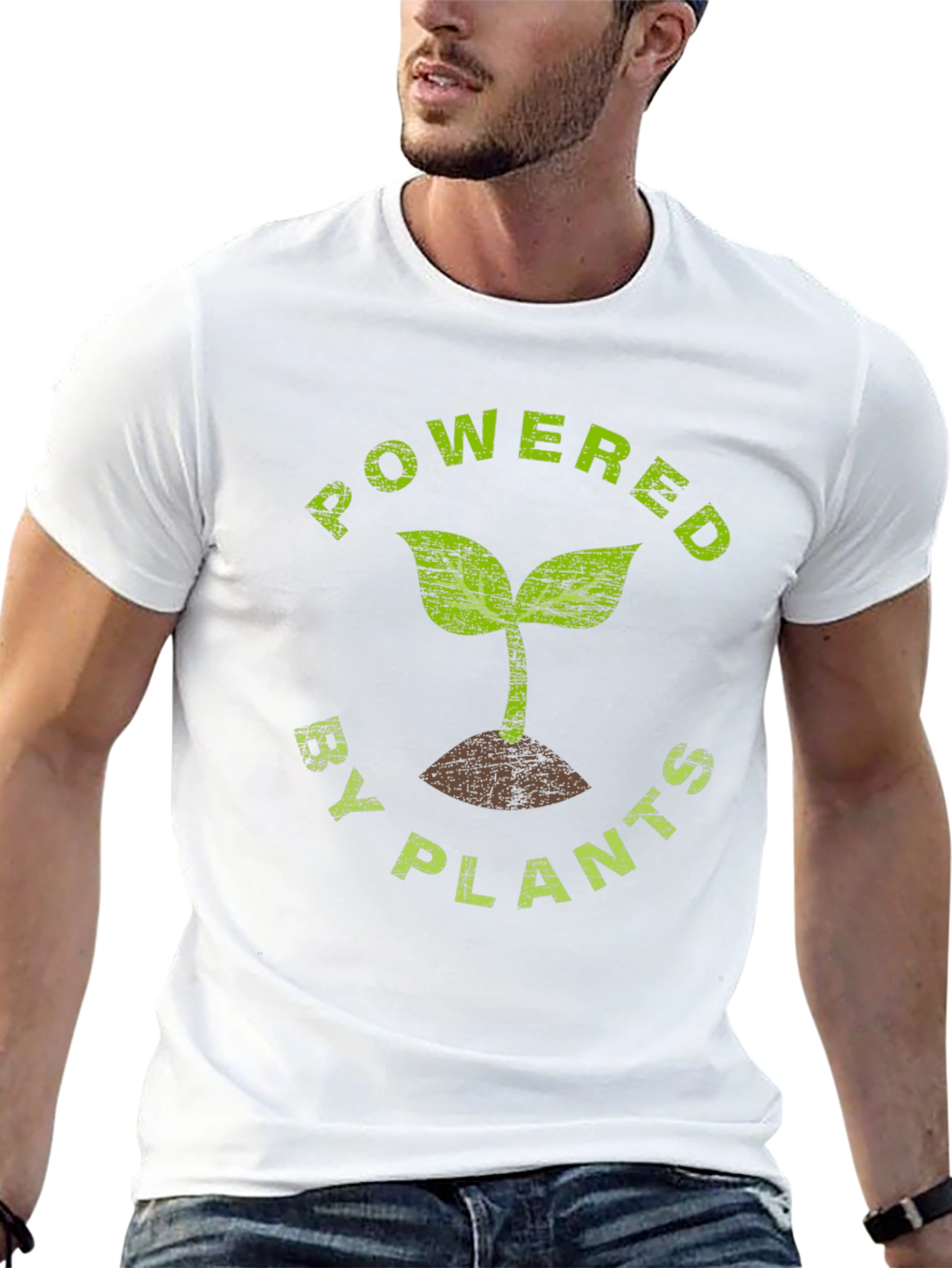 Powered By Plants T-Shirt - Vegan Lifestyle Tee