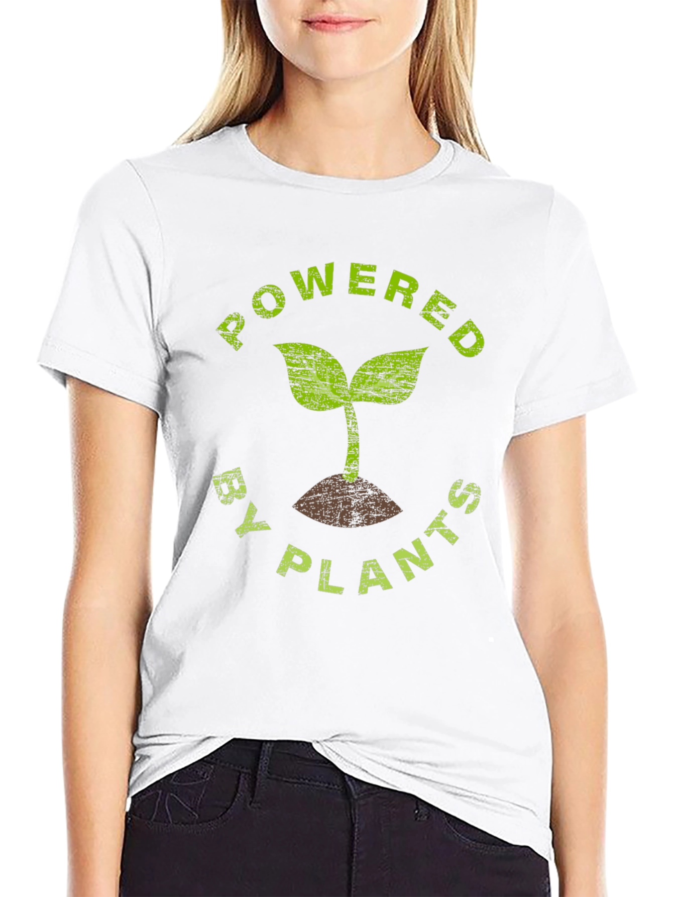 Powered By Plants T-Shirt - Vegan Lifestyle Tee