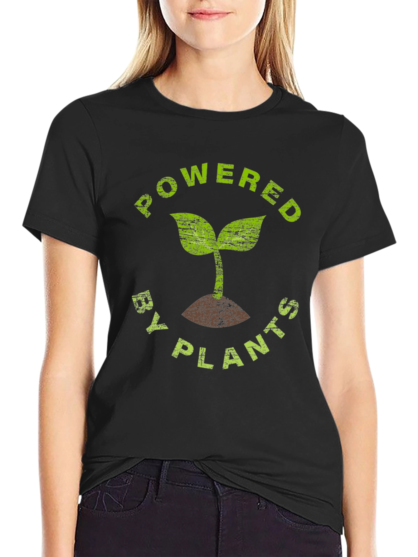 Powered By Plants T-Shirt - Vegan Lifestyle Tee