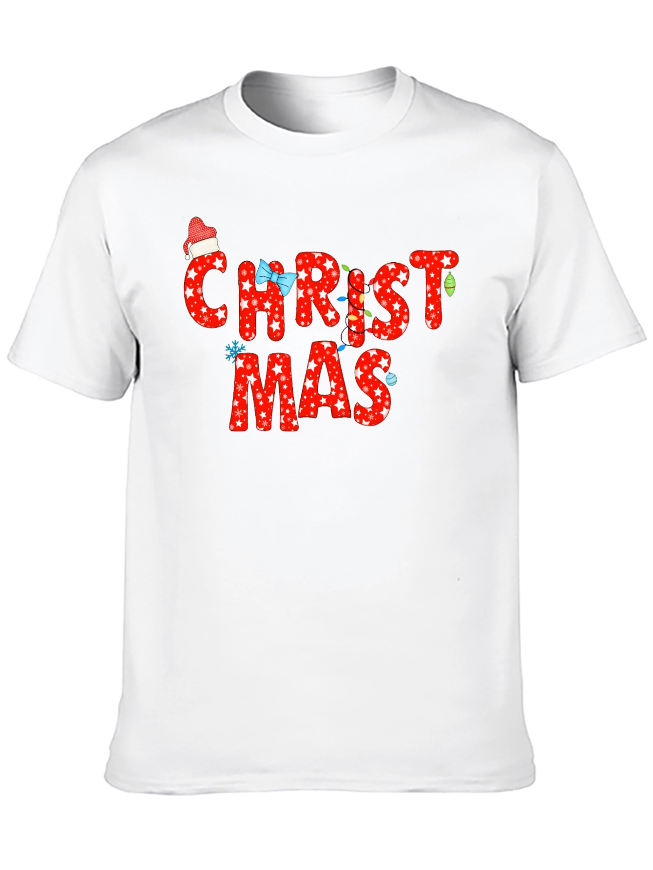 Christmas T-Shirt - Holiday Star Print