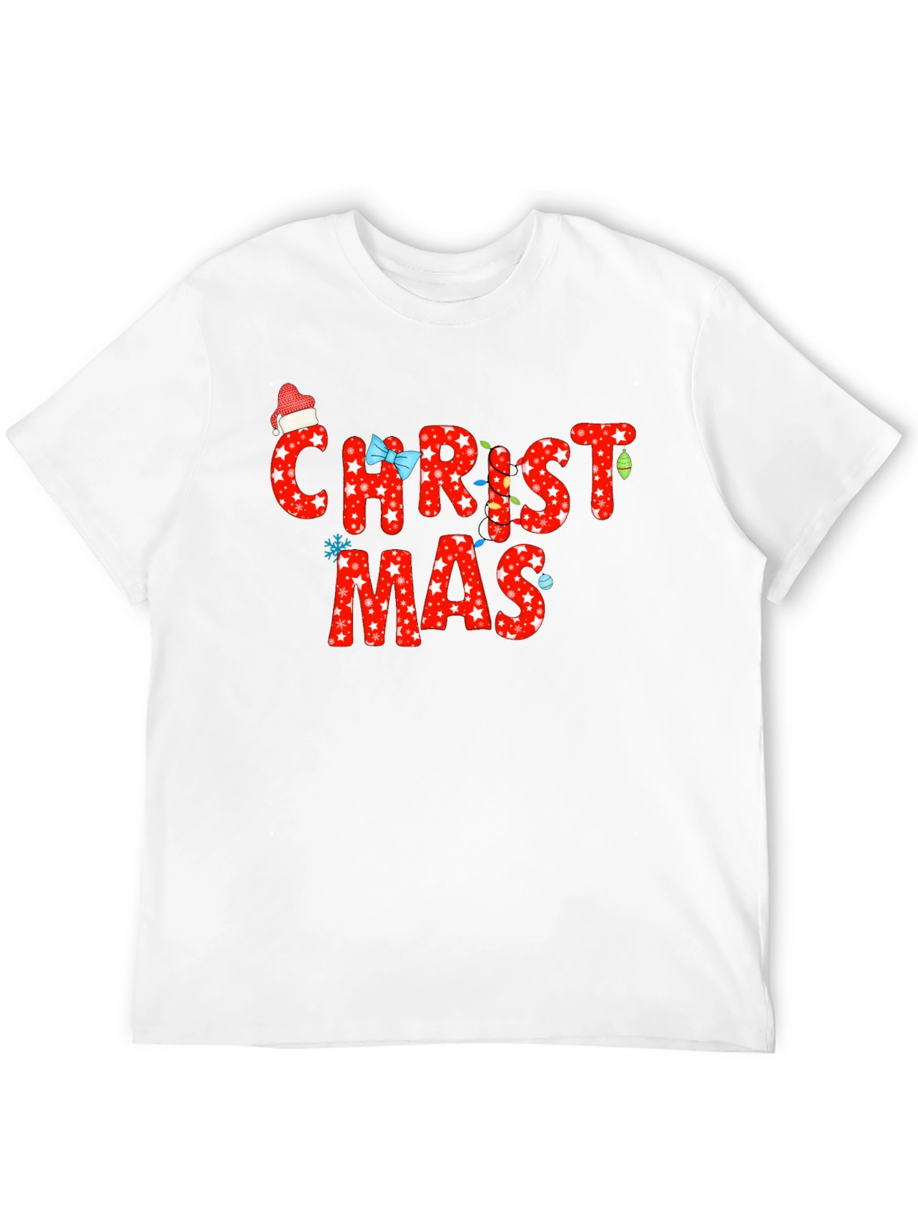 Christmas T-Shirt - Holiday Star Print