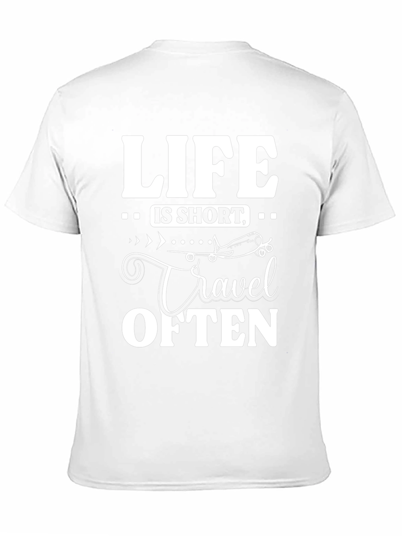 Life is Short Travel Often Black T-Shirt