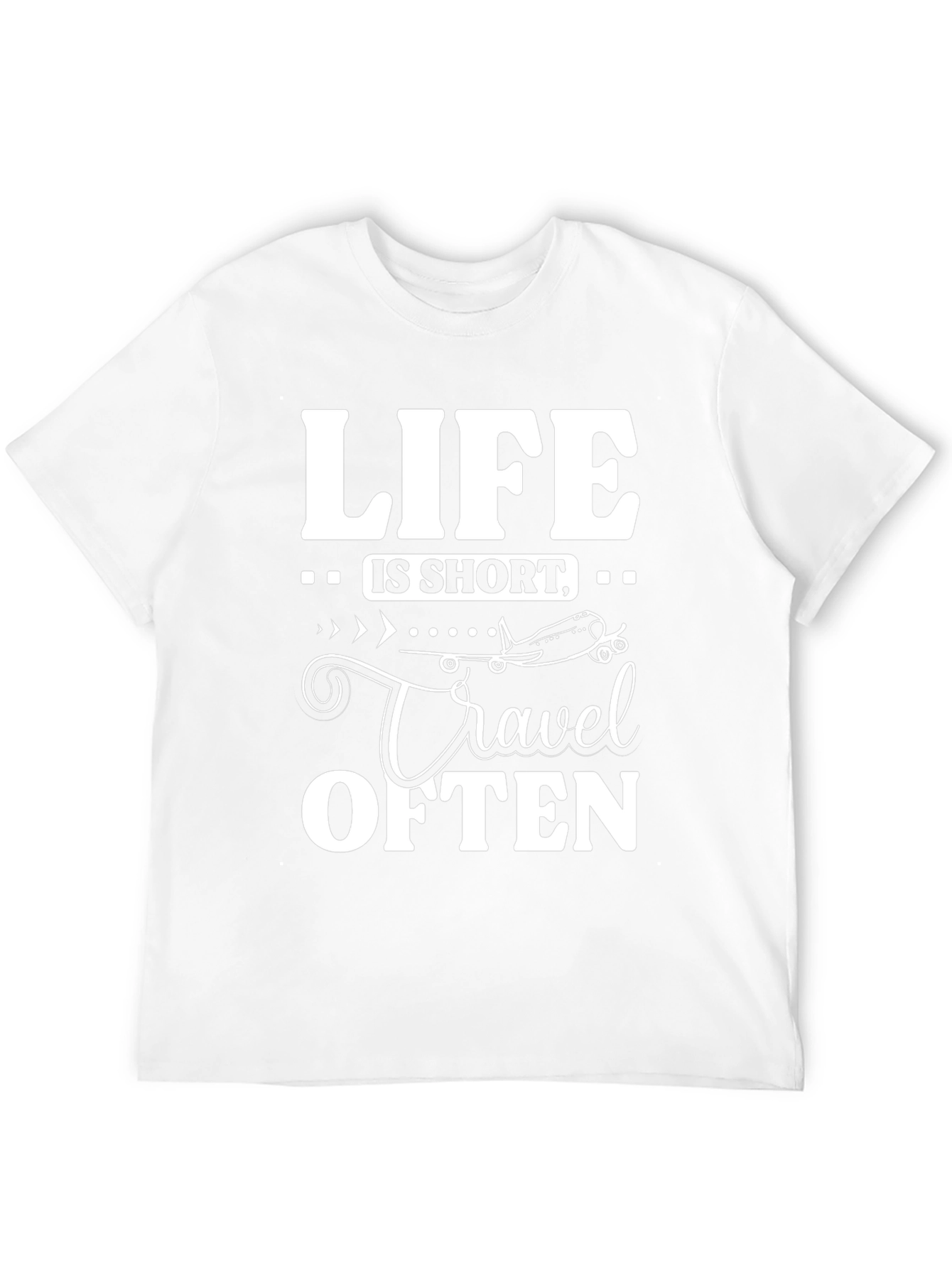 Life is Short Travel Often Black T-Shirt