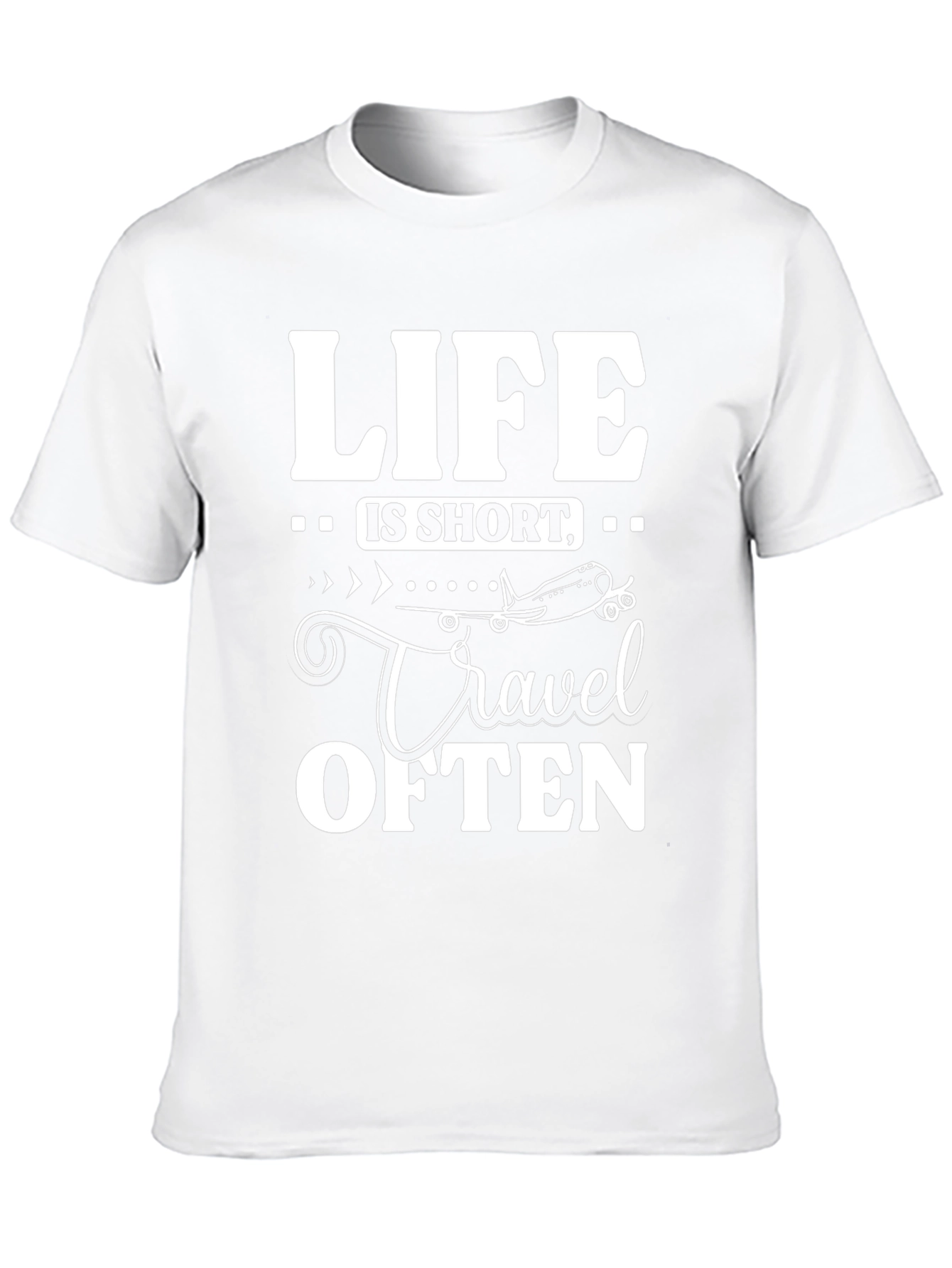Life is Short Travel Often Black T-Shirt