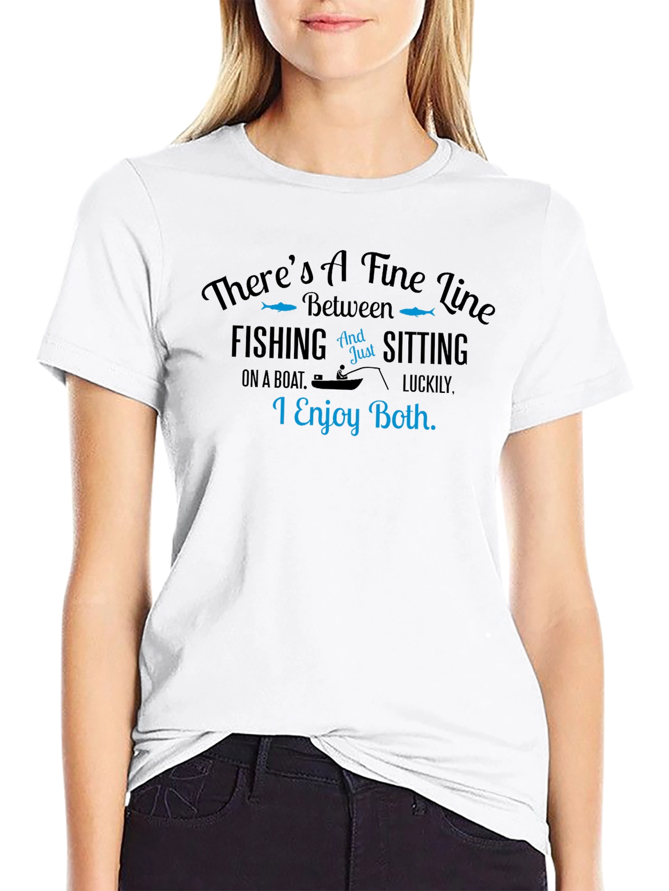 Fishing & Sitting Graphic Tee