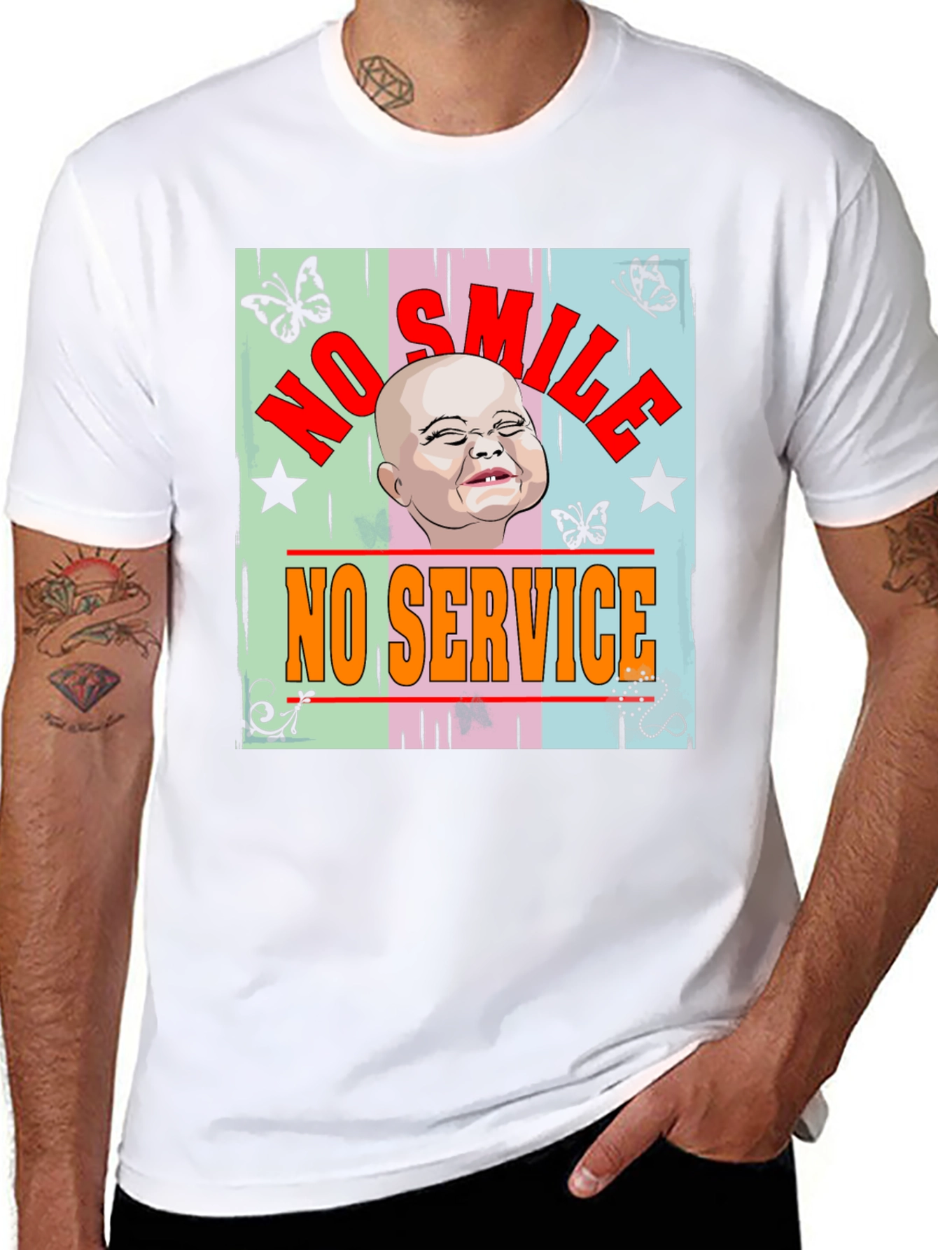 No Smile No Service Graphic Tee