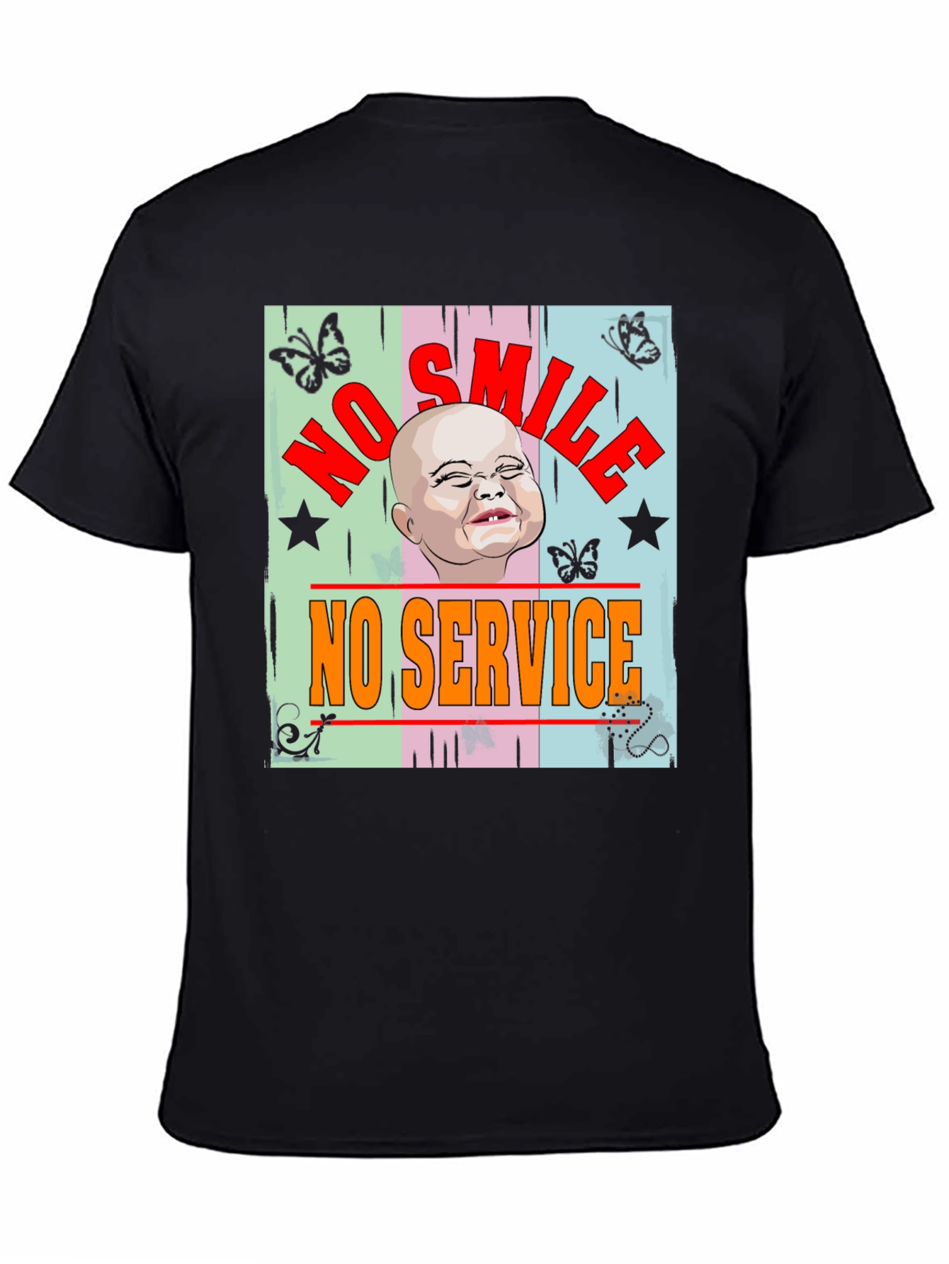 No Smile No Service Graphic Tee
