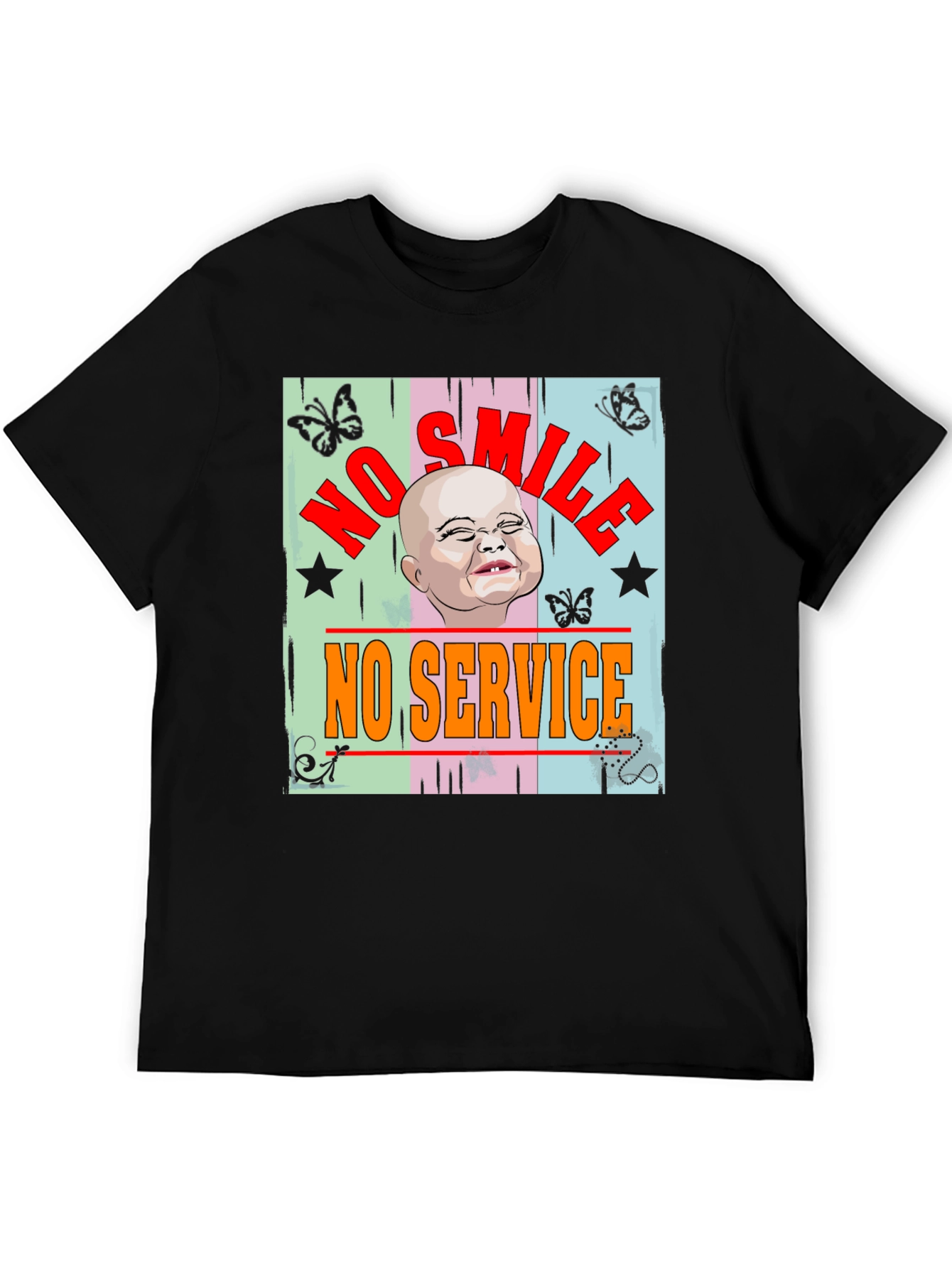 No Smile No Service Graphic Tee
