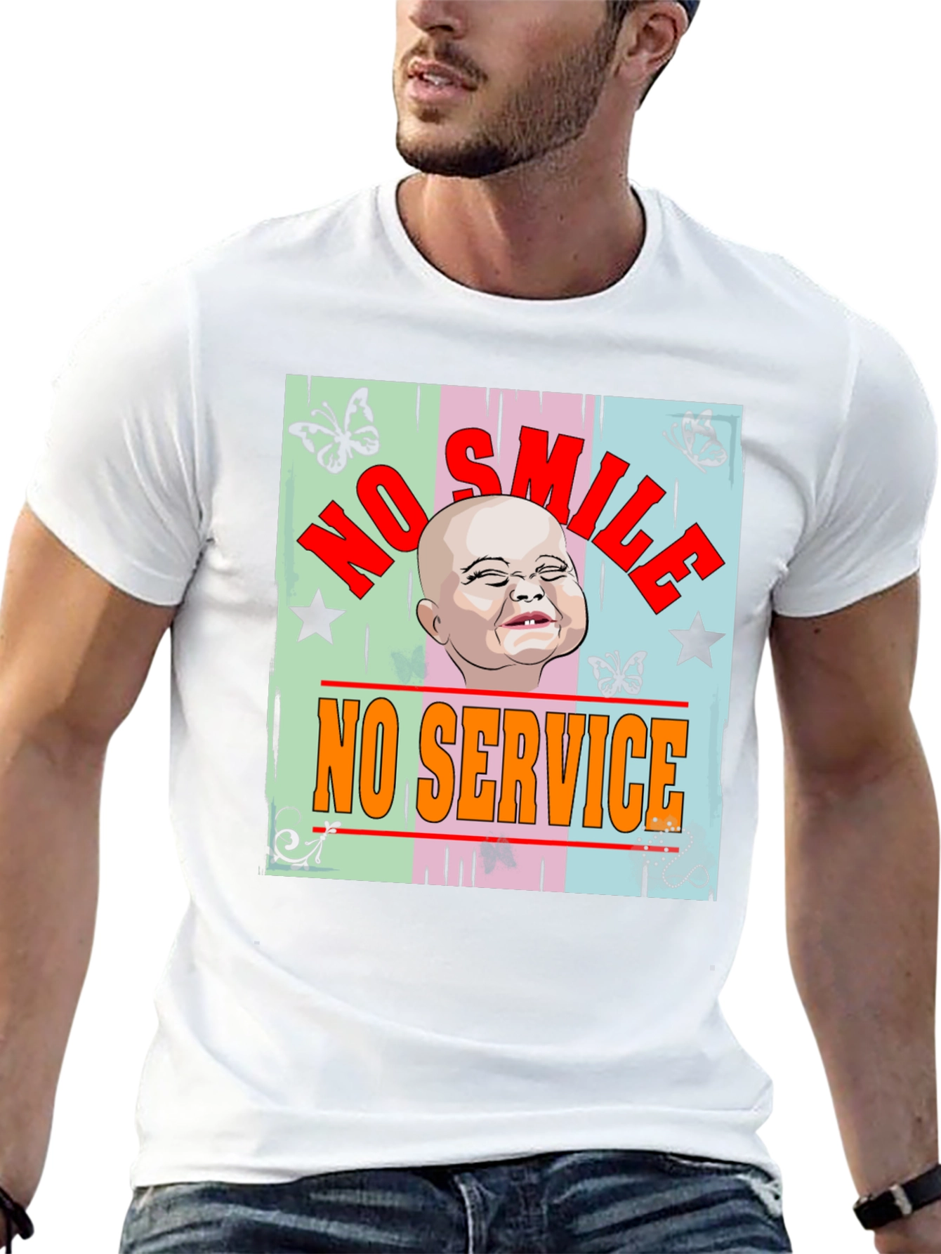 No Smile No Service Graphic Tee