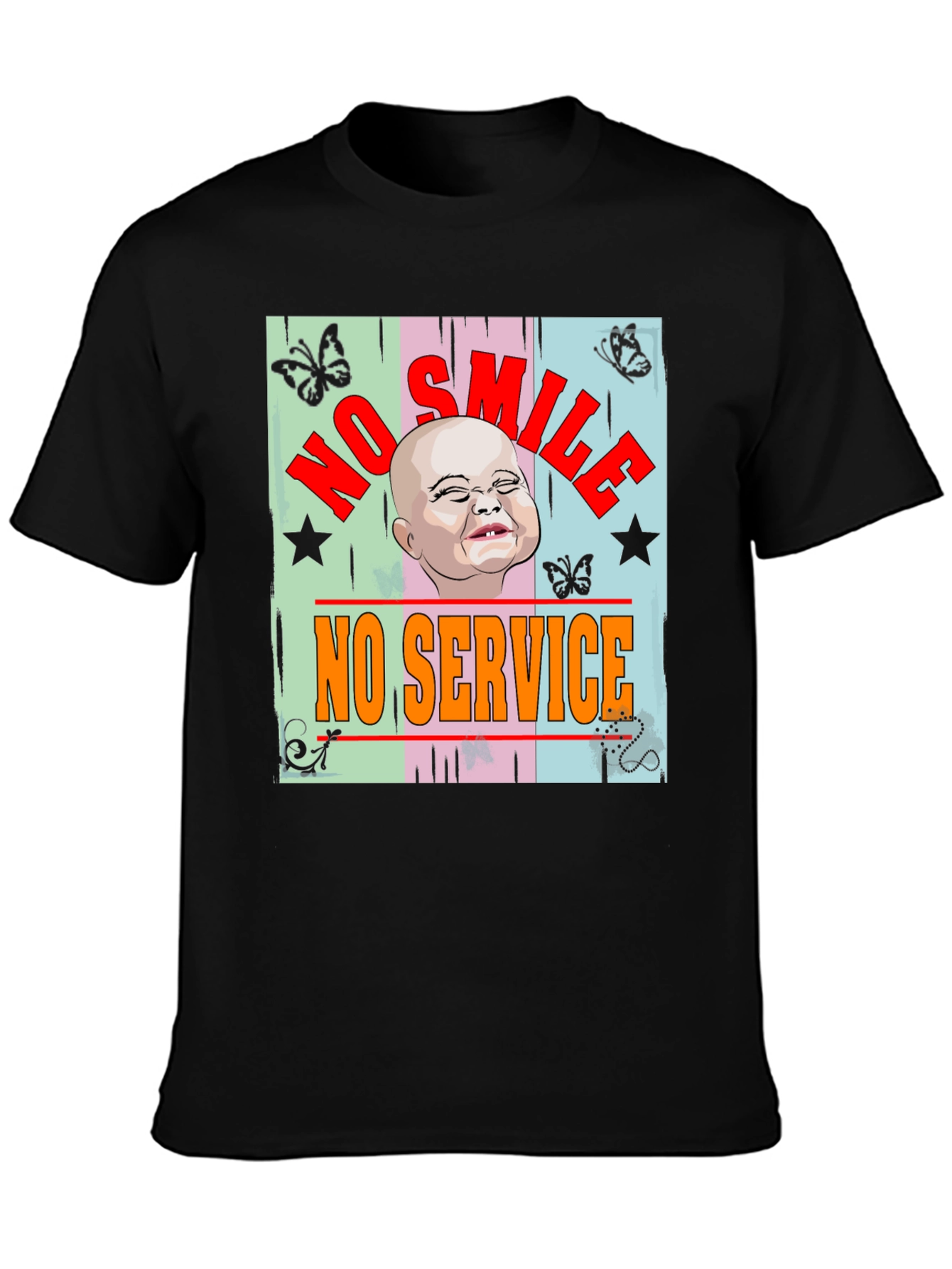 No Smile No Service Graphic Tee