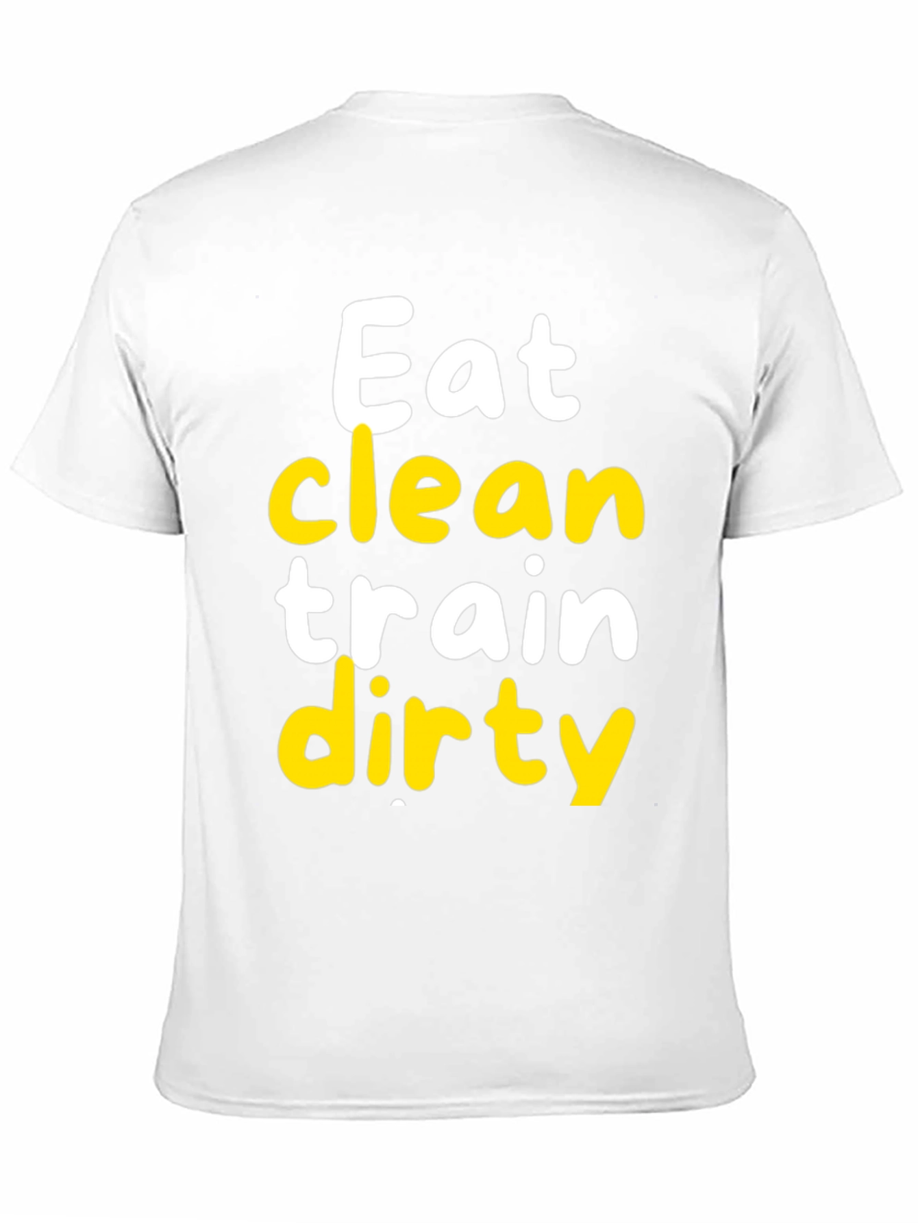 Eat Clean Train Dirty Black Graphic Tee