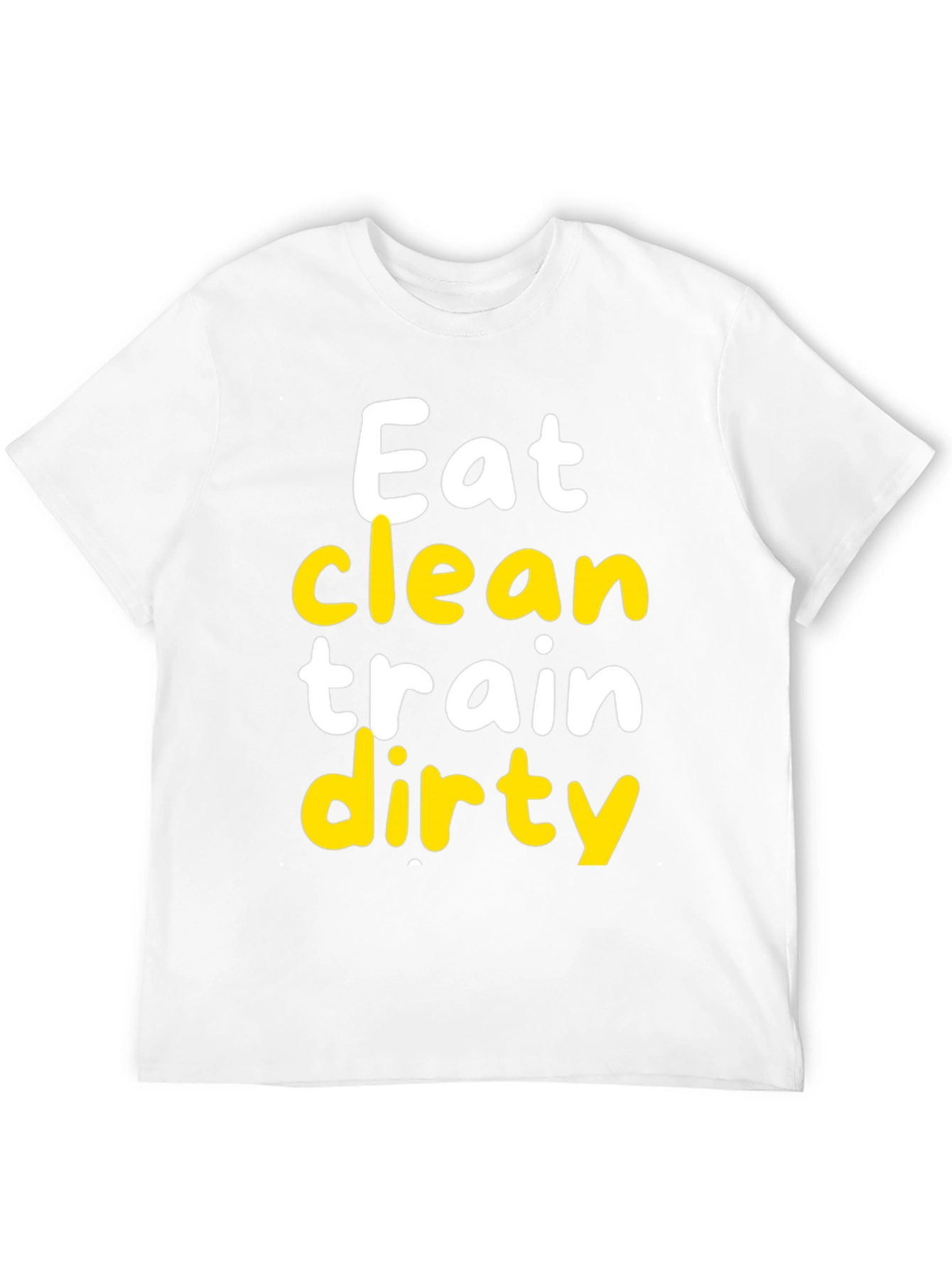 Eat Clean Train Dirty Black Graphic Tee