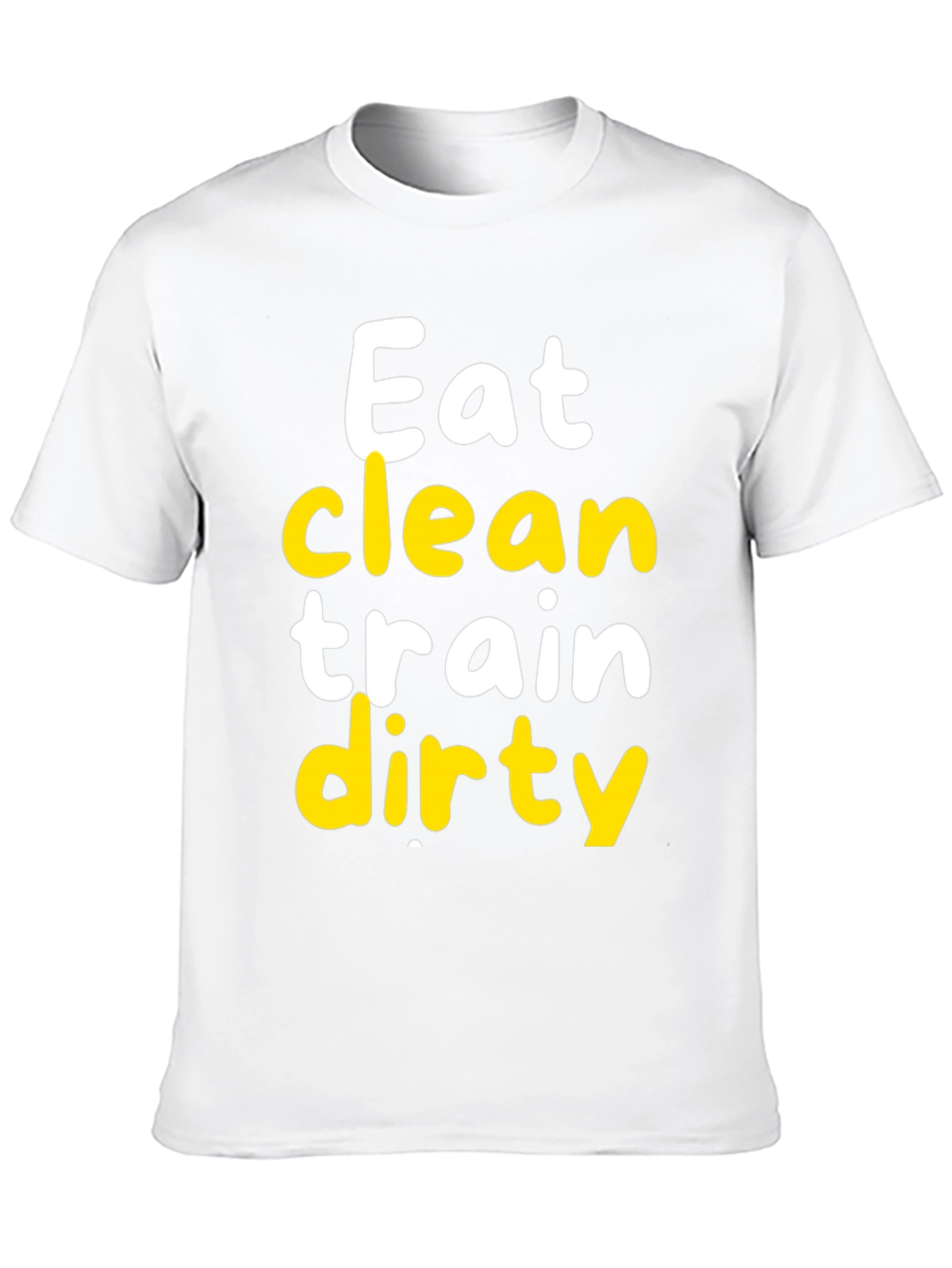 Eat Clean Train Dirty Black Graphic Tee