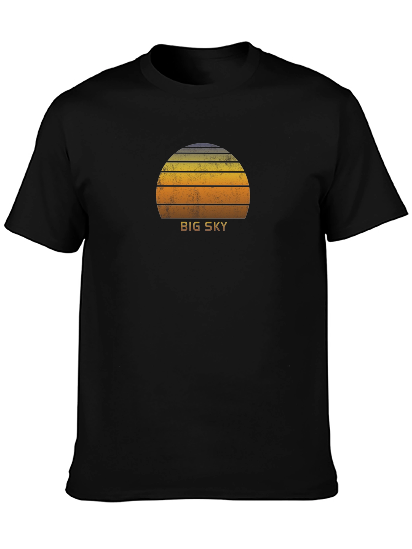 Big Sky Retro Sunset Graphic Tee - Soft Cotton