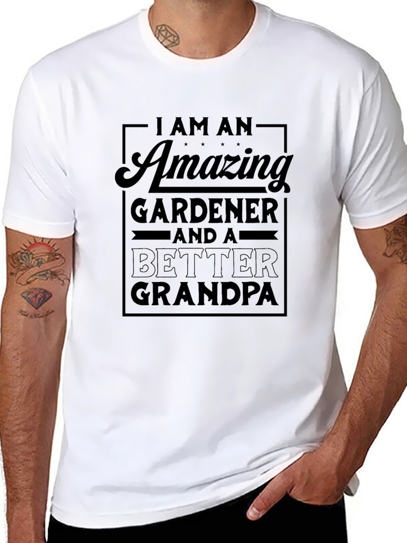 Amazing Gardener & Better Grandpa T-Shirt